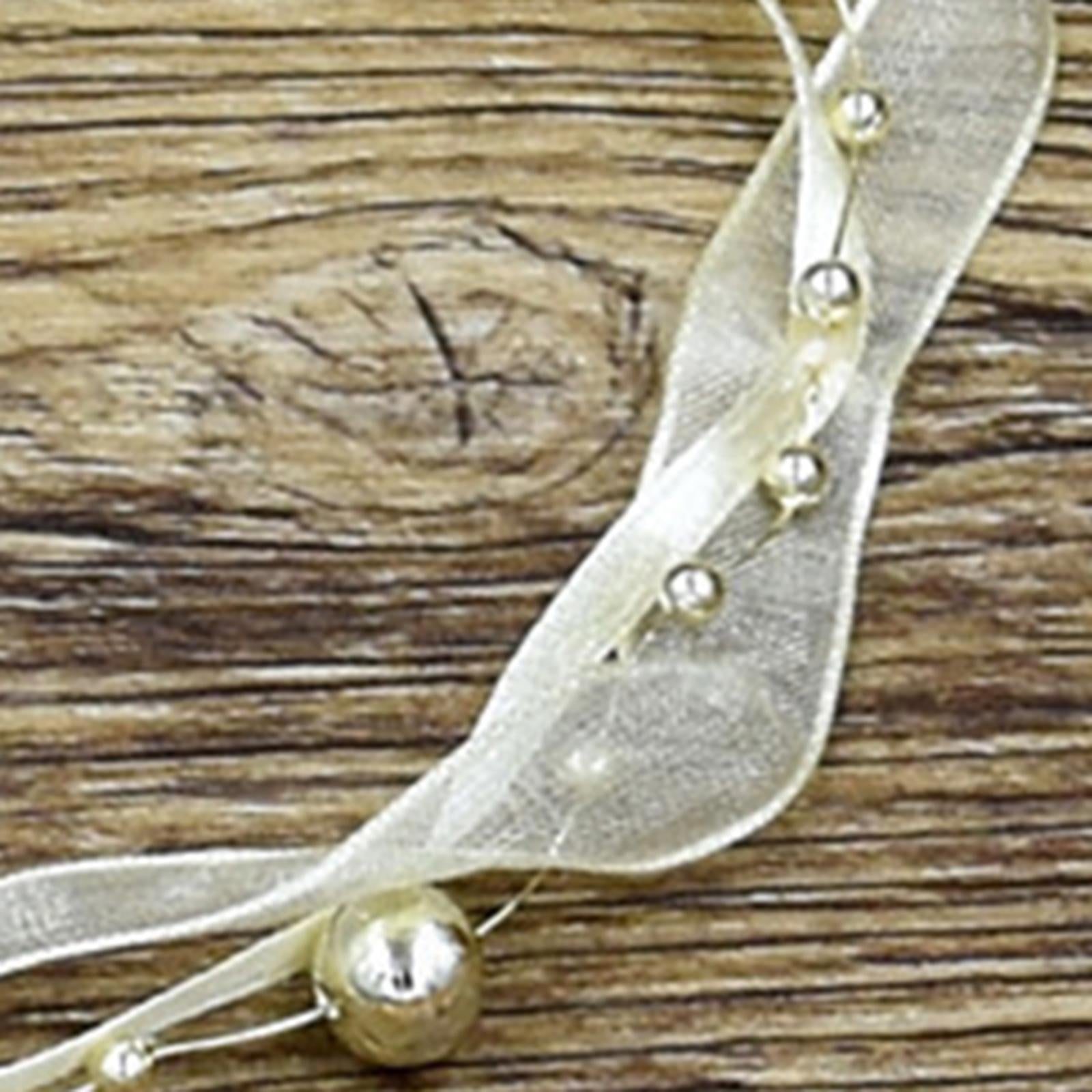 Bead Garland Lace Trim Ribbon Birthday Sheer Party Supplies Decorations Gold
