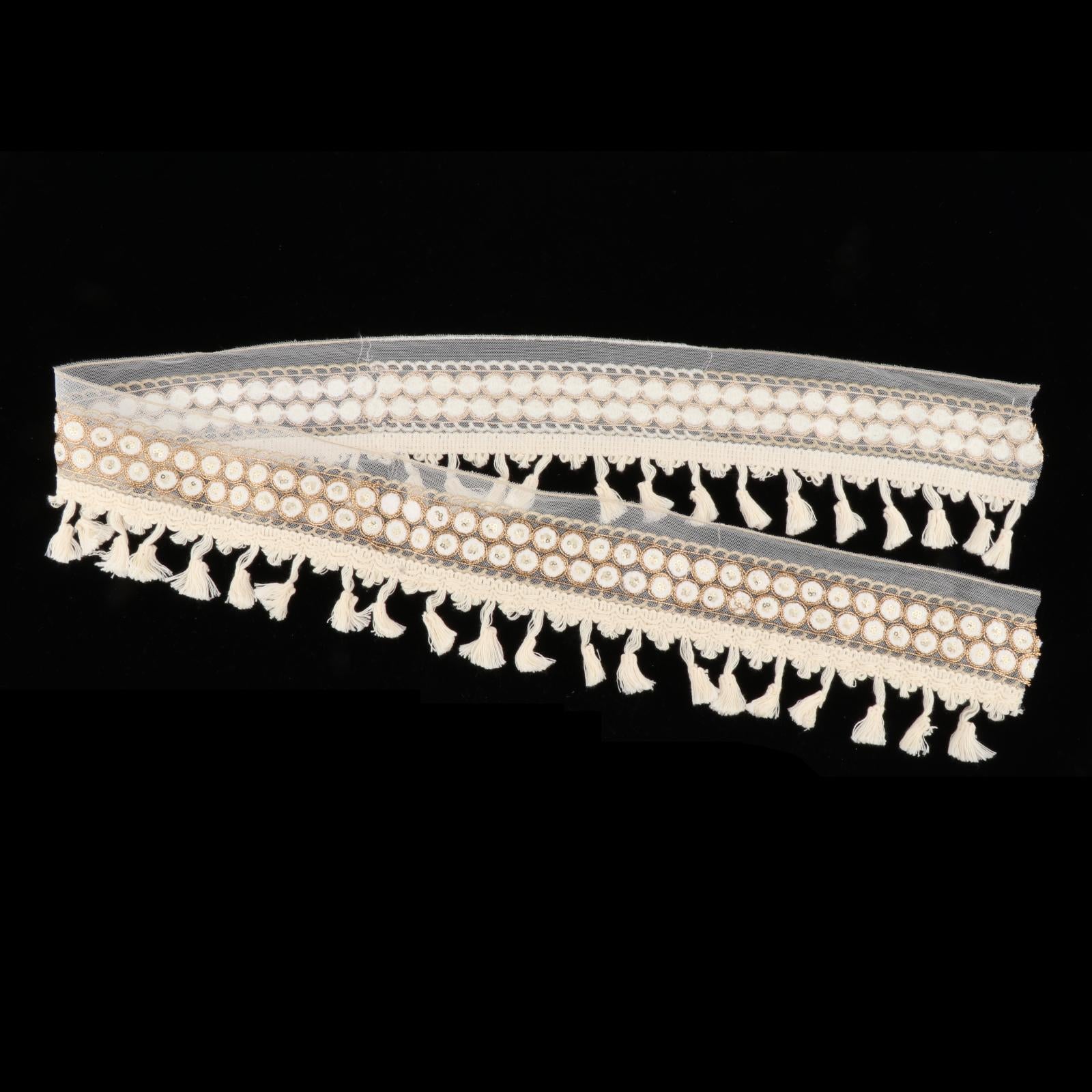 Embroidery Floral Trim 36'' DIY Accs Pillow Border Trim for Hand Sewing A