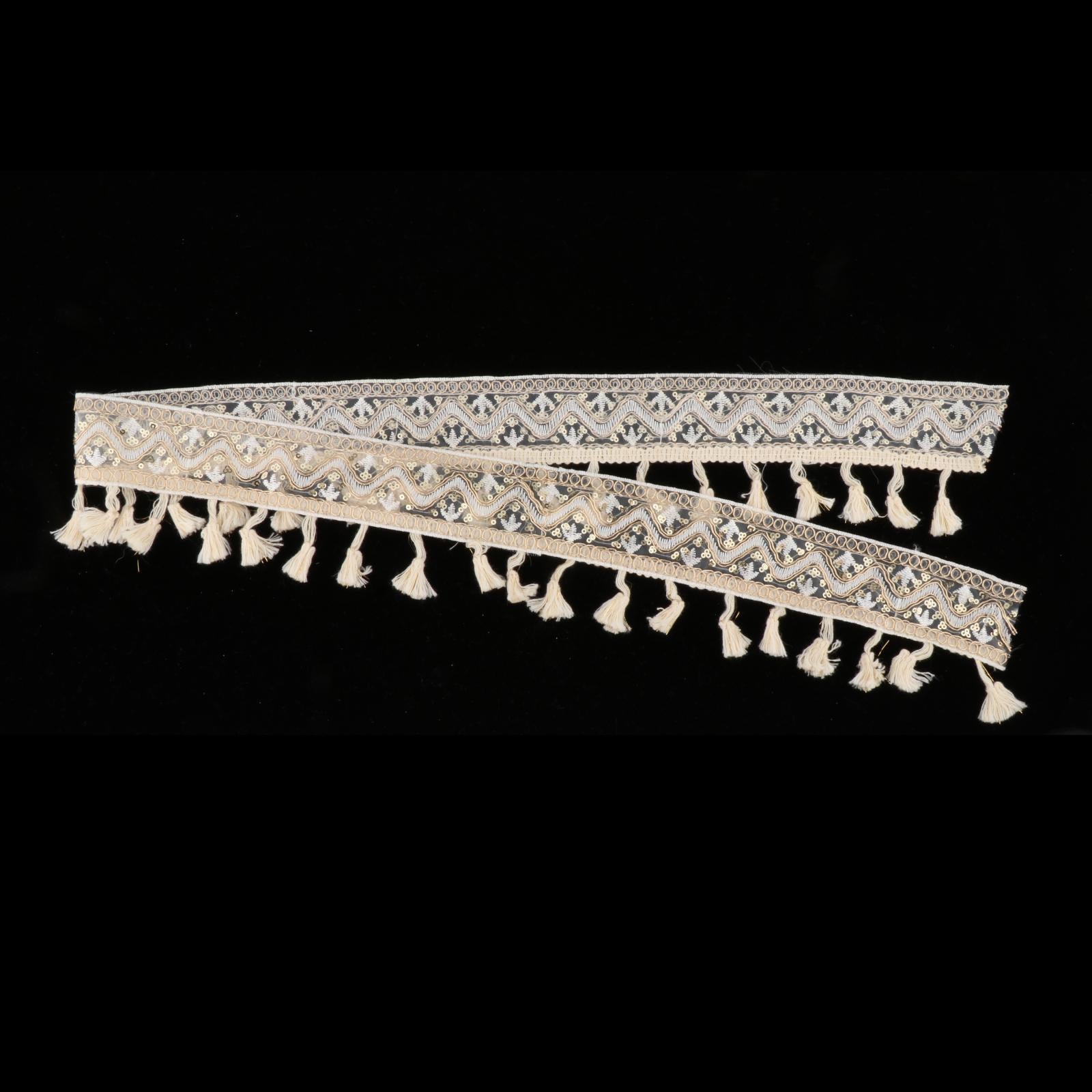 Embroidery Floral Trim 36'' DIY Accs Pillow Border Trim for Hand Sewing C