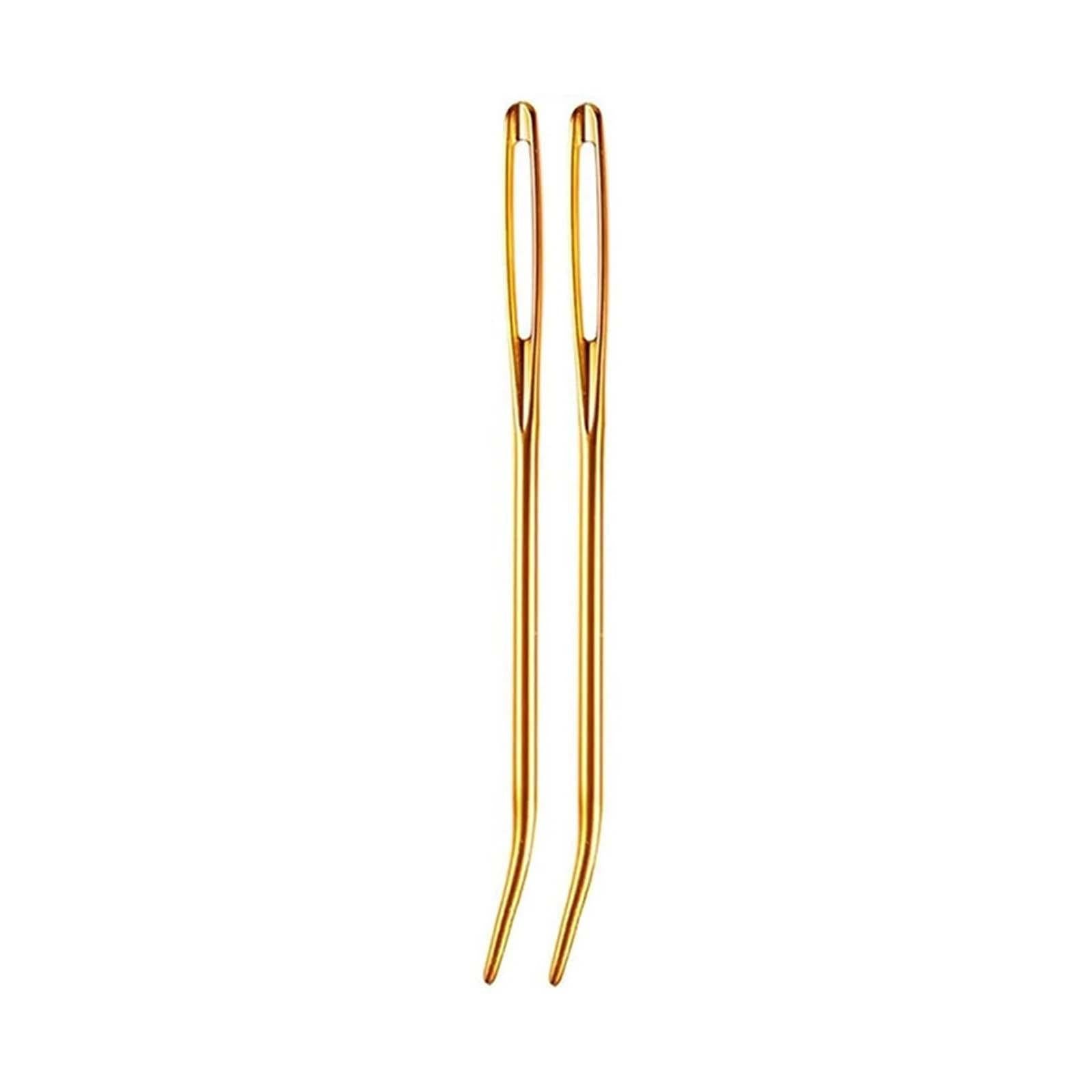 12x Yarn Needles Set Crochet Knitting Sewing Tools Bent Kit DIY Tapestry