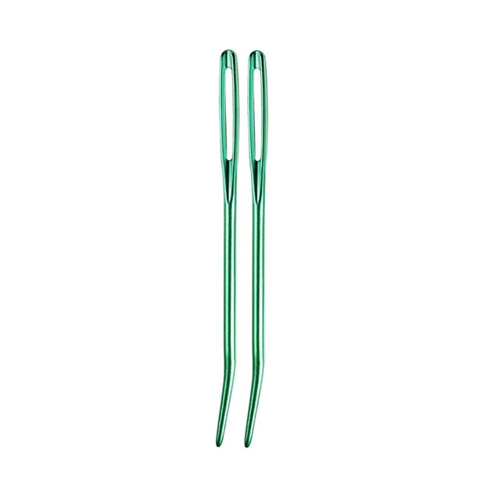 12x Yarn Needles Set Crochet Knitting Sewing Tools Bent Kit DIY Tapestry