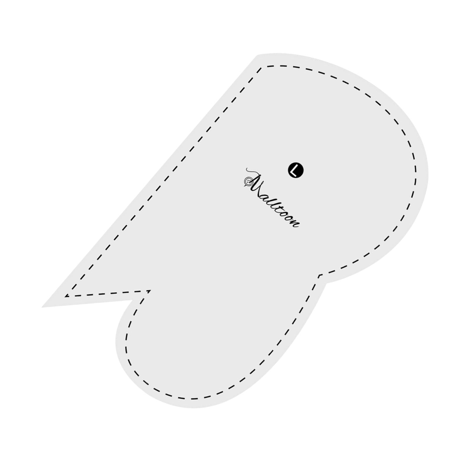 1x Acrylic Quilting Templates Heart Shape for DIY Craftwork and Sewing L