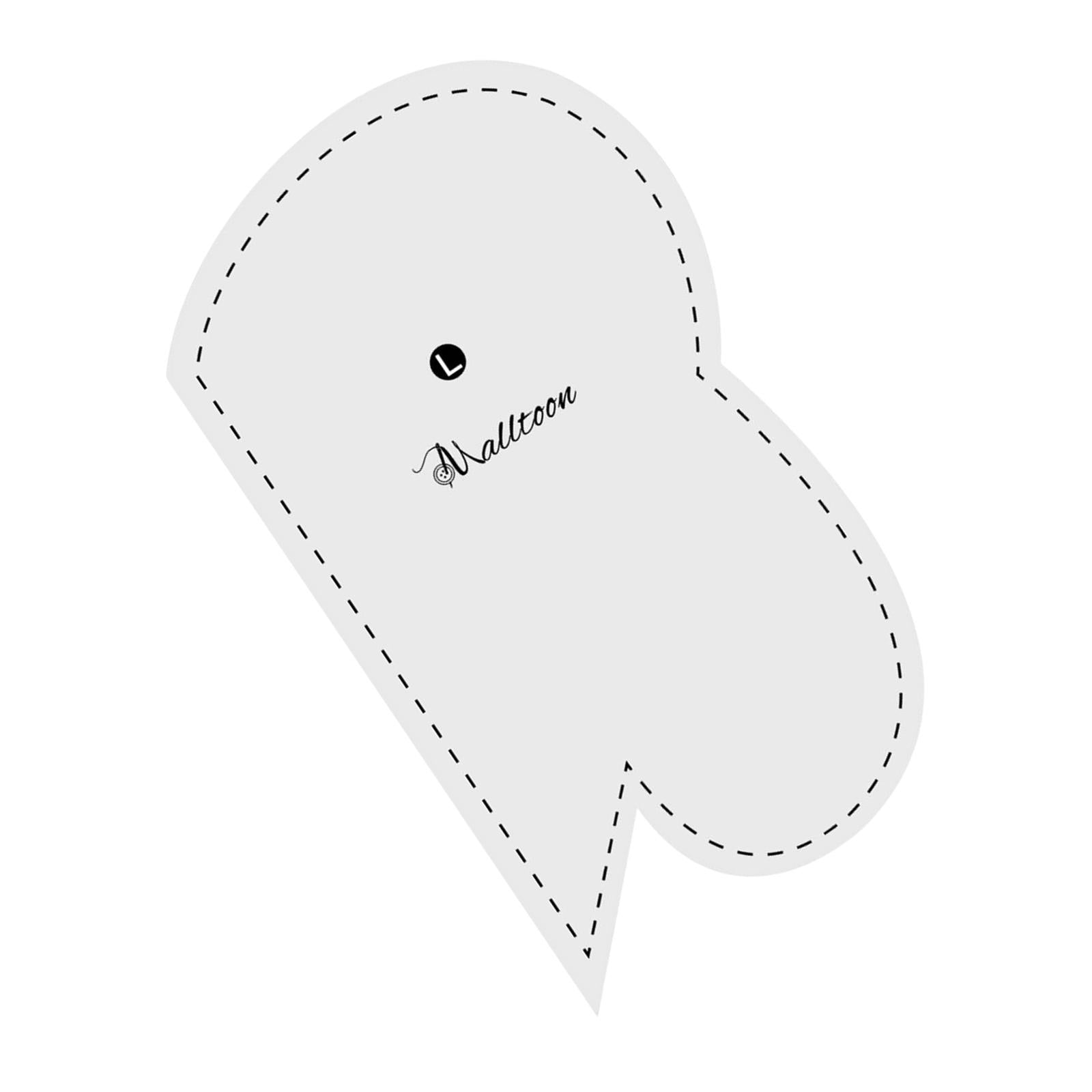 1x Acrylic Quilting Templates Heart Shape for DIY Craftwork and Sewing L