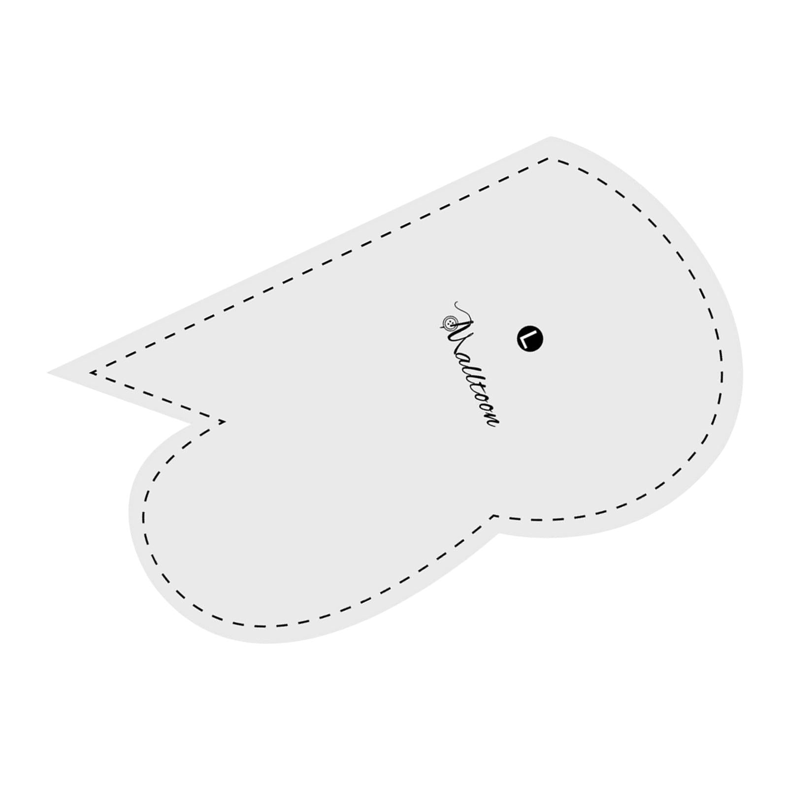 1x Acrylic Quilting Templates Heart Shape for DIY Craftwork and Sewing L