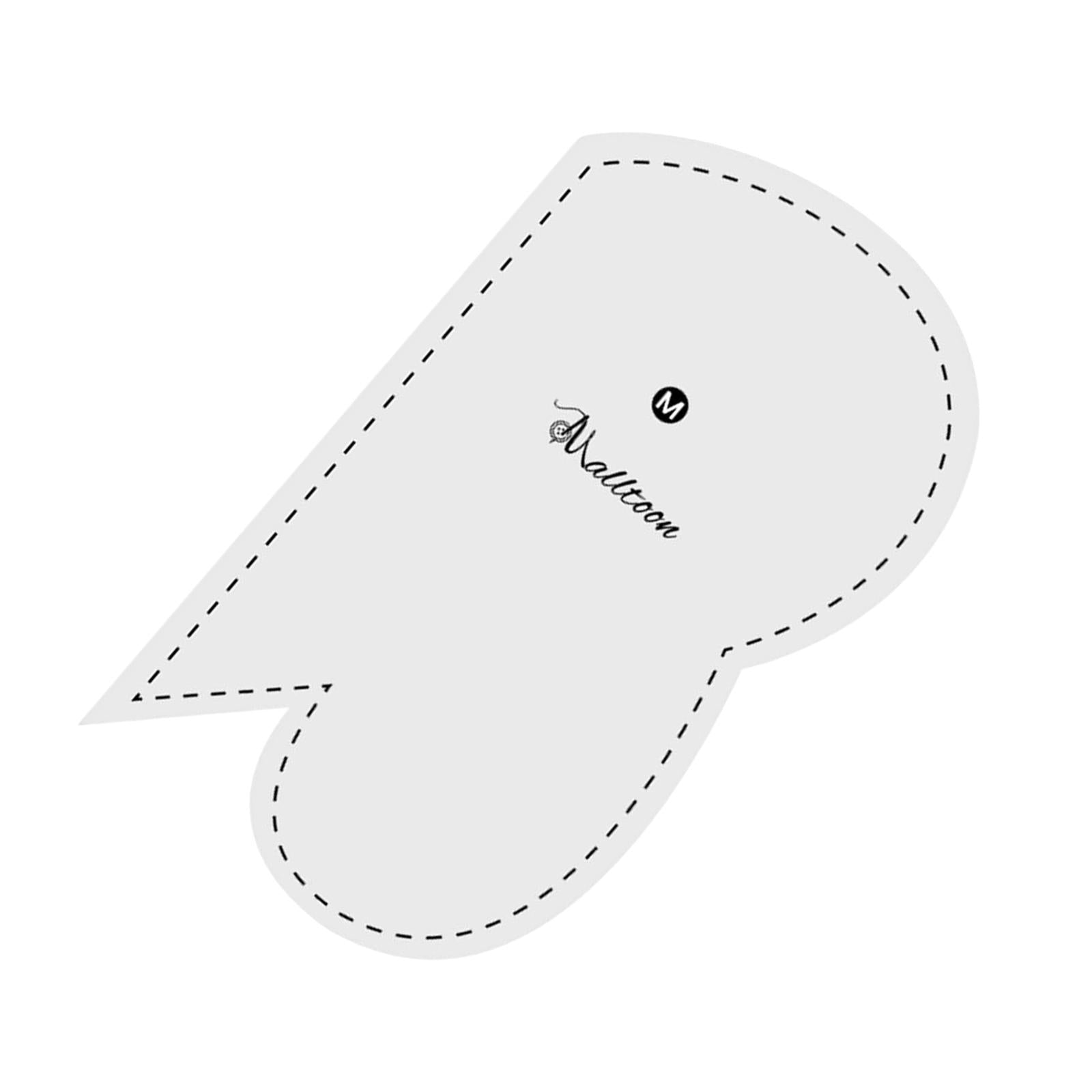 1x Acrylic Quilting Templates Heart Shape for DIY Craftwork and Sewing M
