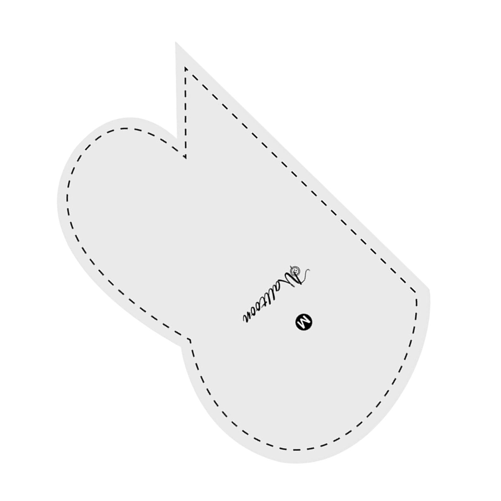 1x Acrylic Quilting Templates Heart Shape for DIY Craftwork and Sewing M