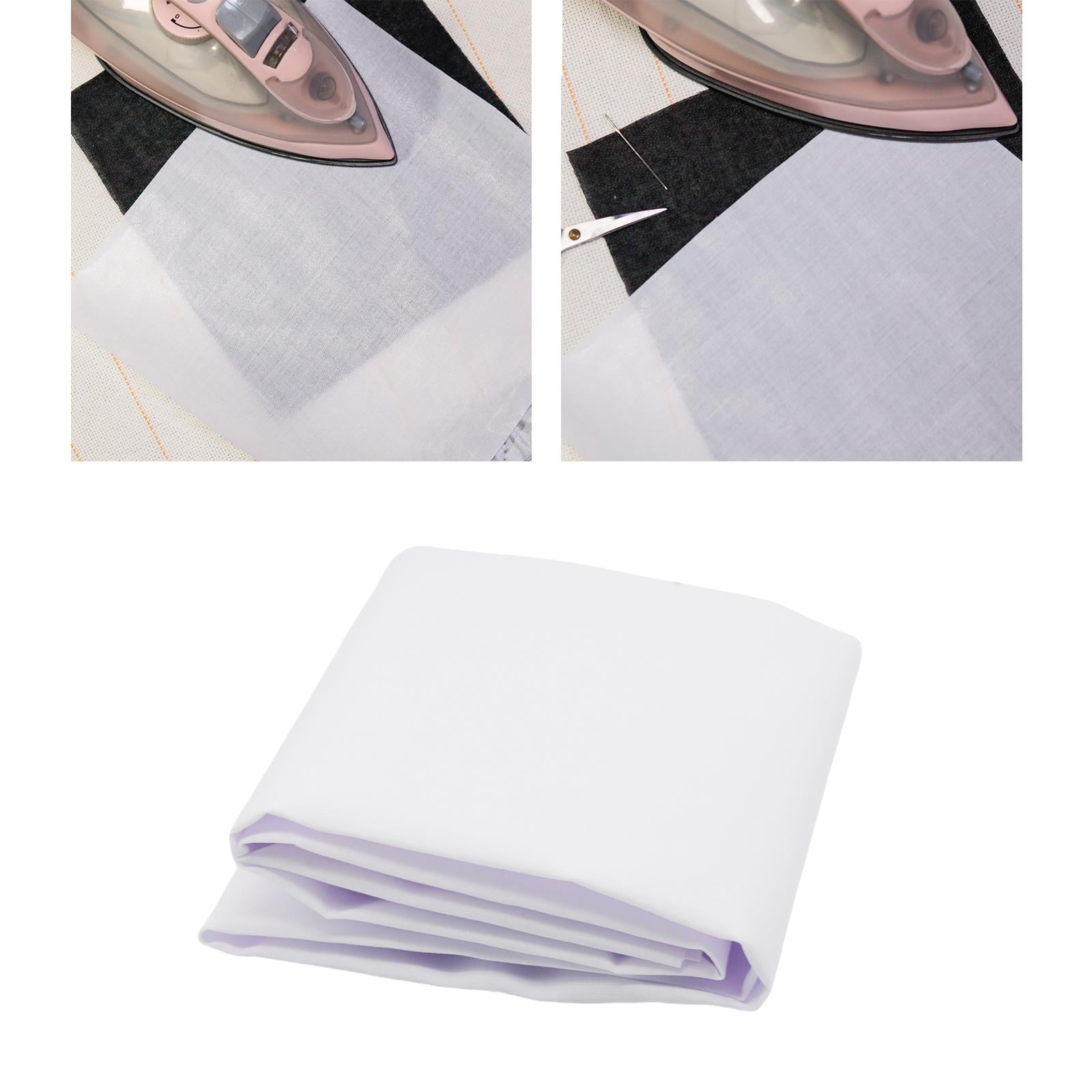 Ironing Fusible Stable Non Woven Interlining Adhesive Cloth for Tufting DIY White