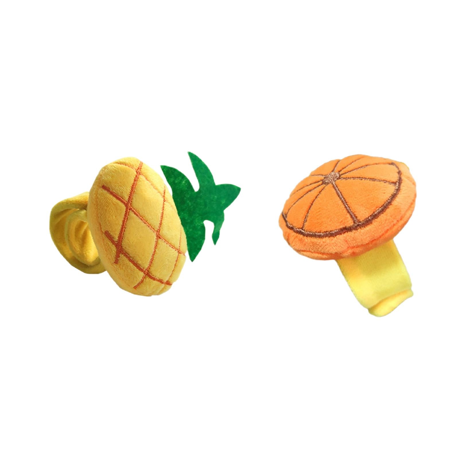 Plush Wrist Pin Cushion Pillow Pincushion Bracelet for Sewing Pineapple