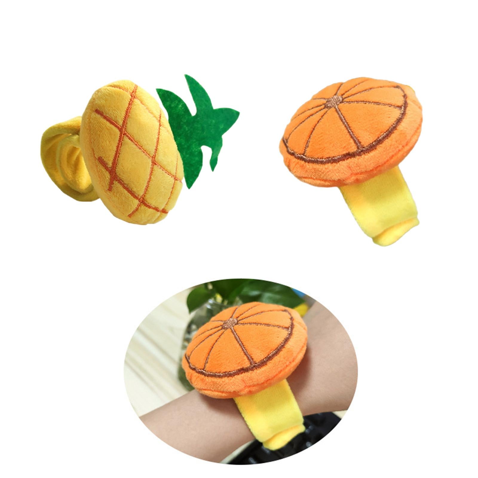 Plush Wrist Pin Cushion Pillow Pincushion Bracelet for Sewing Pineapple