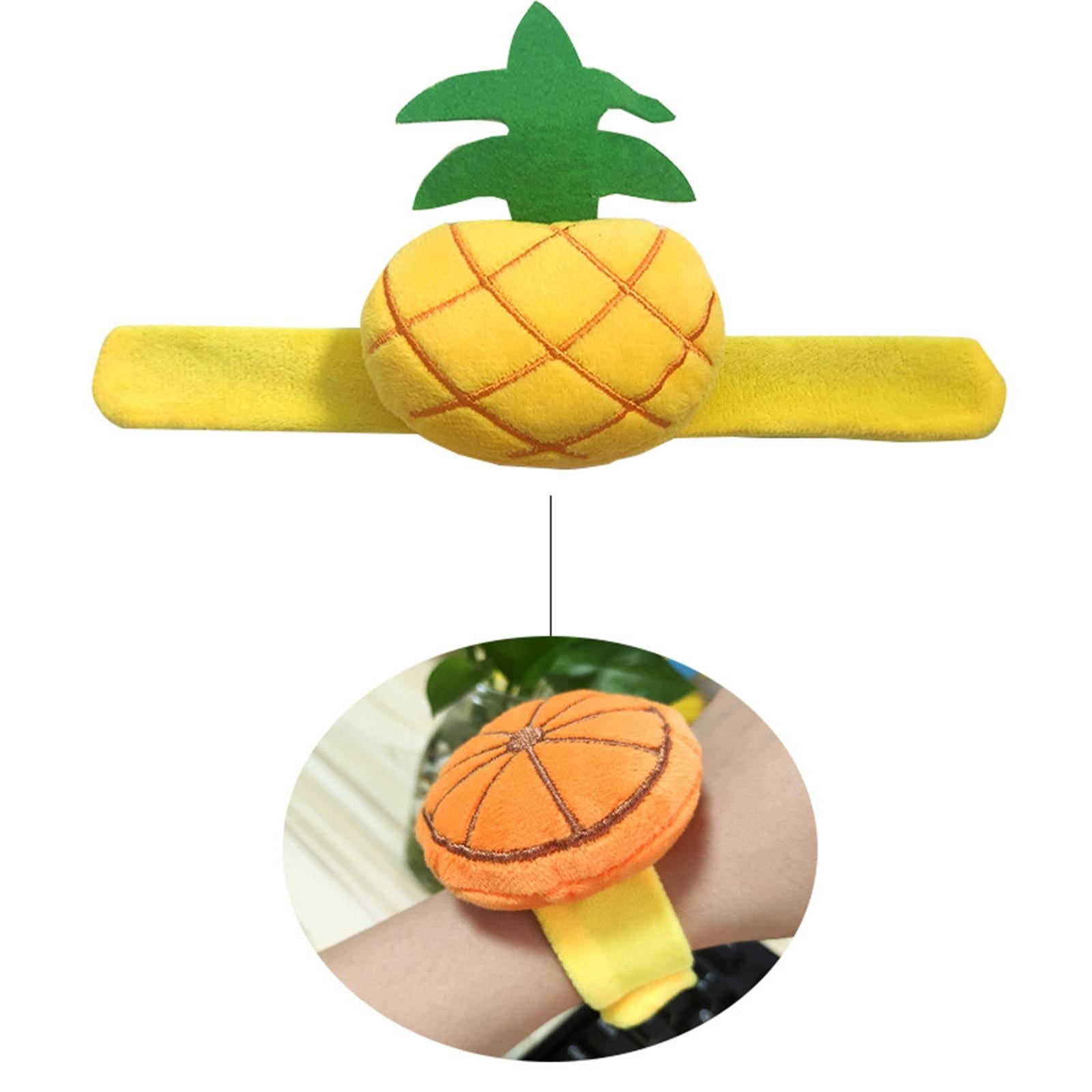 Plush Wrist Pin Cushion Pillow Pincushion Bracelet for Sewing Lemon