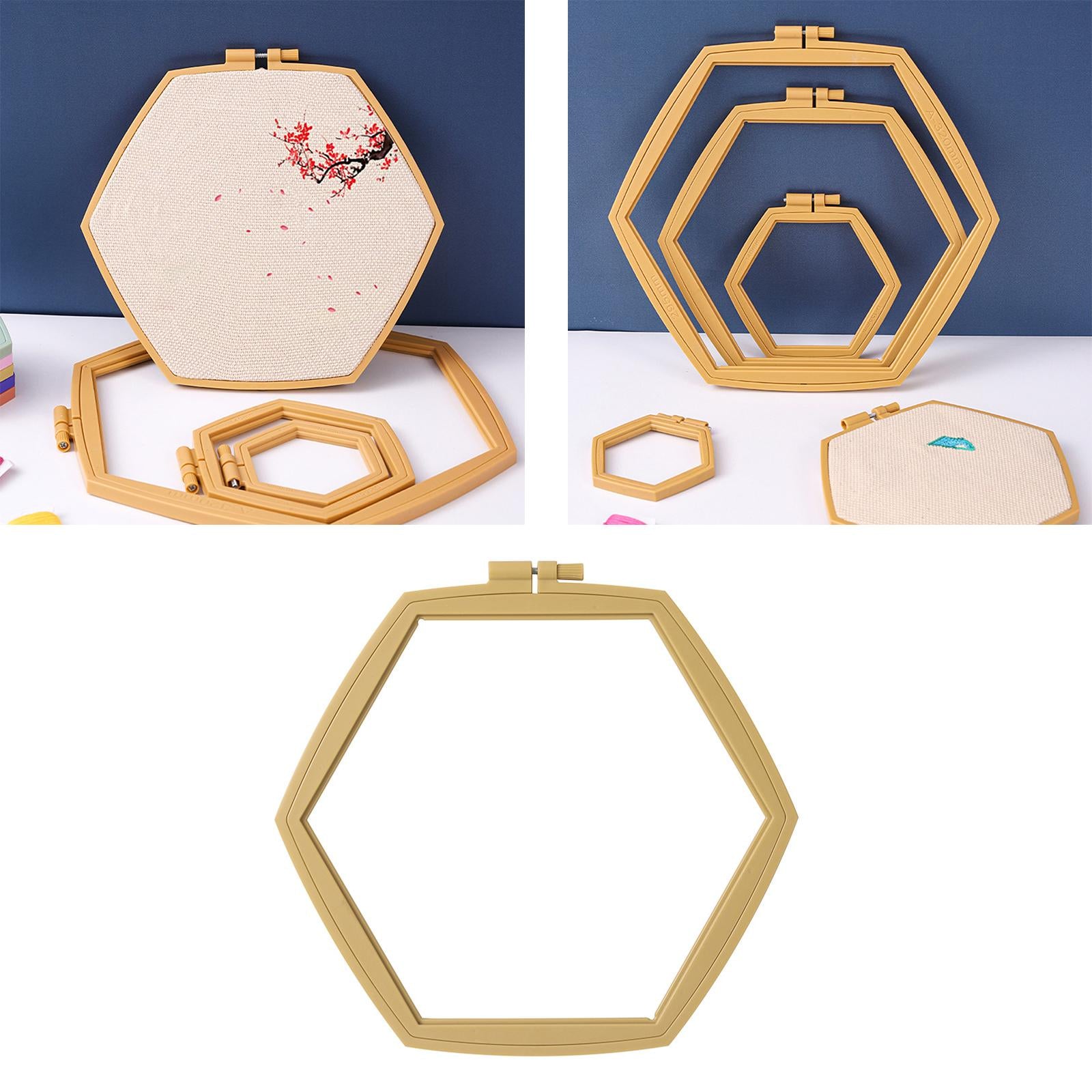 Embroidery Hoop Handy Sewing Cross Stitch Hoop Ring Frame Needlework Crafts 260mm x 240mm