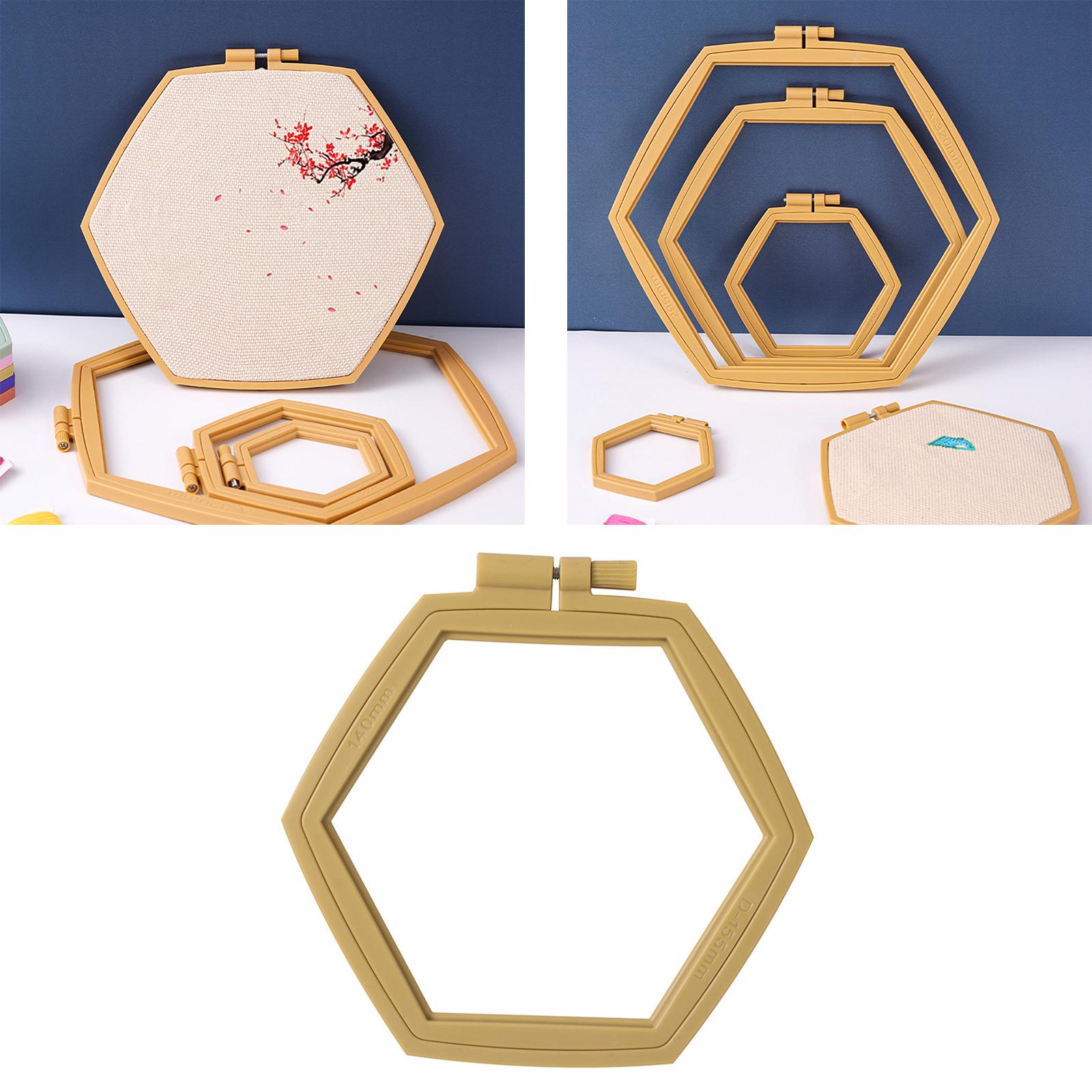 Embroidery Hoop Handy Sewing Cross Stitch Hoop Ring Frame Needlework Crafts 155mm x 140mm