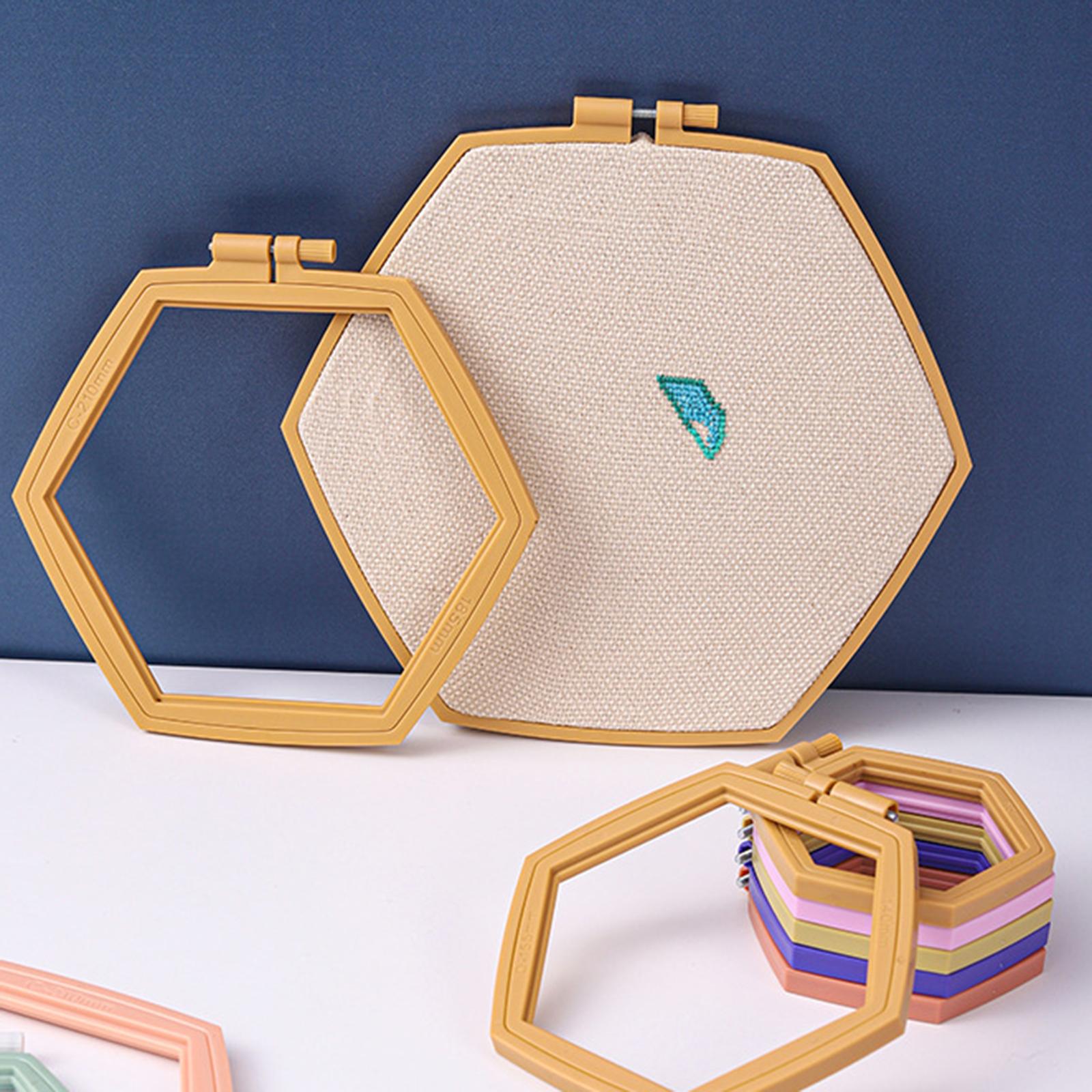 Embroidery Hoop Handy Sewing Cross Stitch Hoop Ring Frame Needlework Crafts 155mm x 140mm