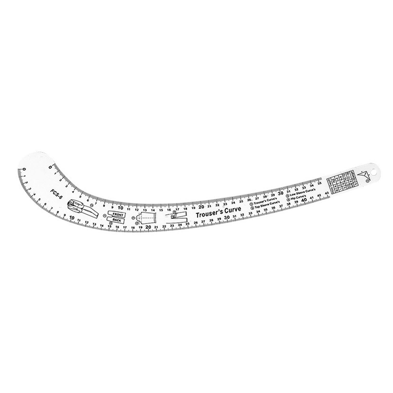 Sewing French Curve Ruler Fashion Design Pattern Making Trousers Curve