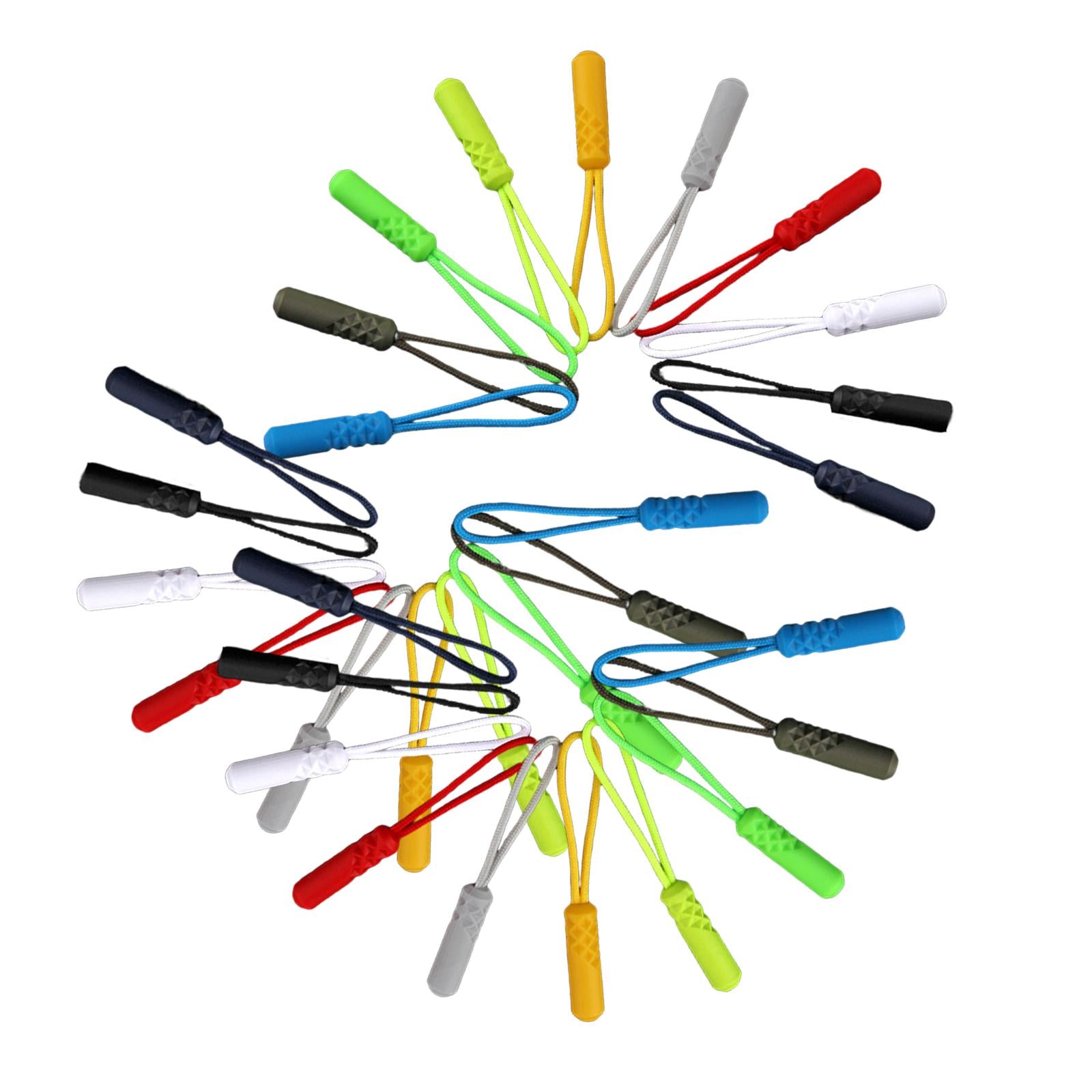 30x Zip Puller Zipper Pulls Cord Fastener Slider Backpack Jacket Replacement