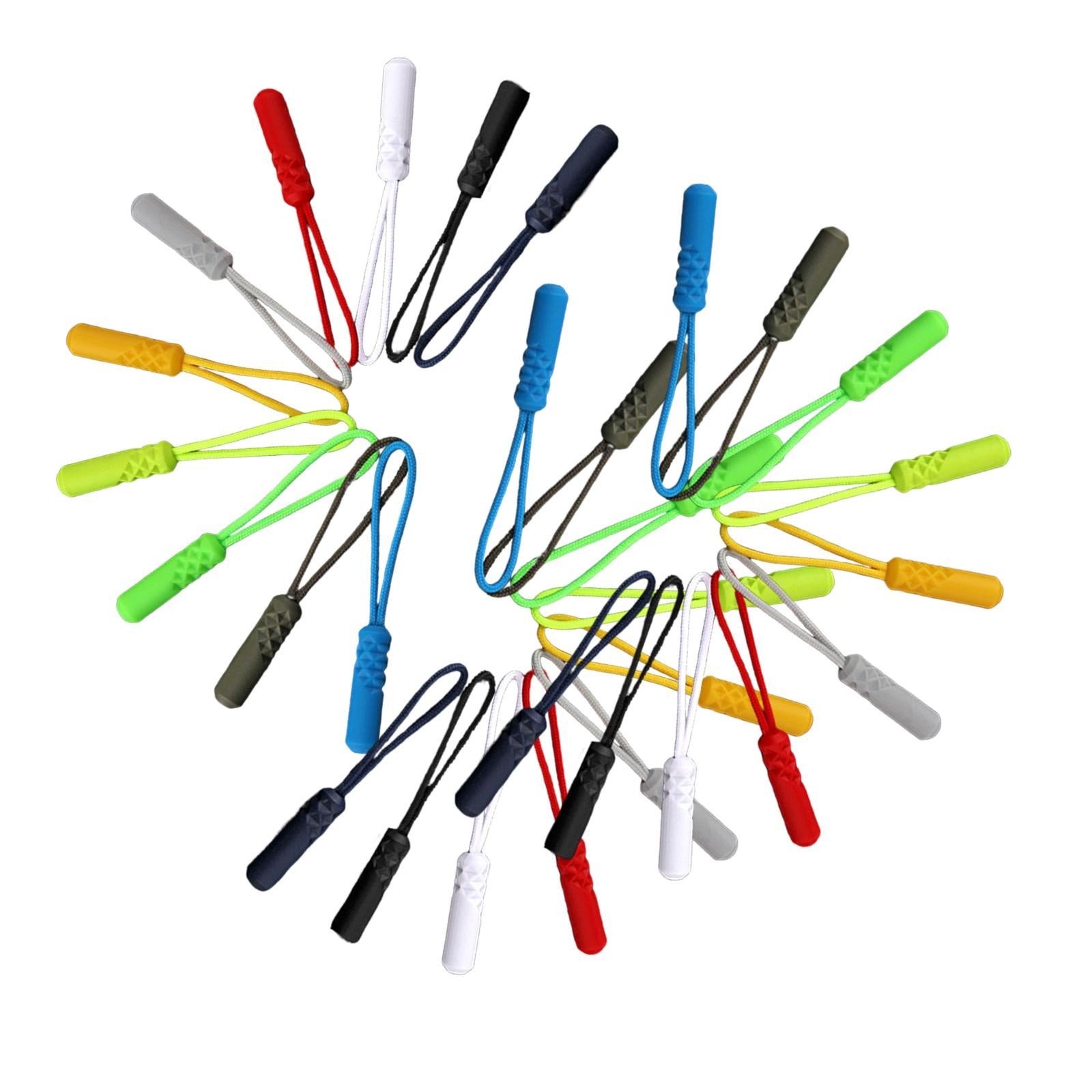 30x Zip Puller Zipper Pulls Cord Fastener Slider Backpack Jacket Replacement