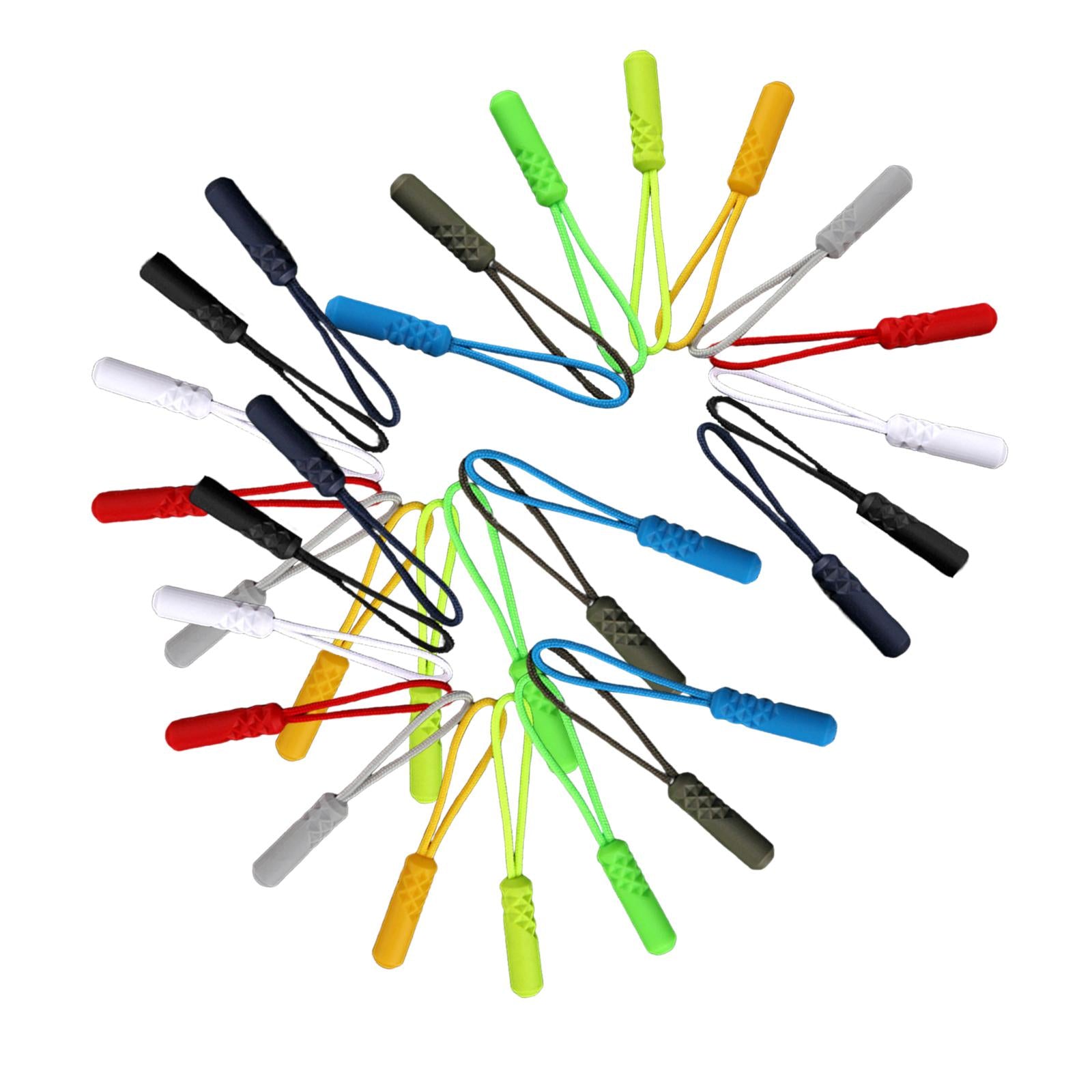 30x Zip Puller Zipper Pulls Cord Fastener Slider Backpack Jacket Replacement