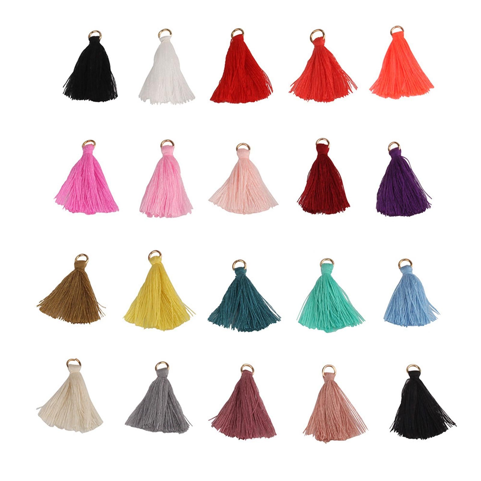 100Pcs Silky Thread Tassels Charm for Jewelry Decor Cellphone Straps Earring