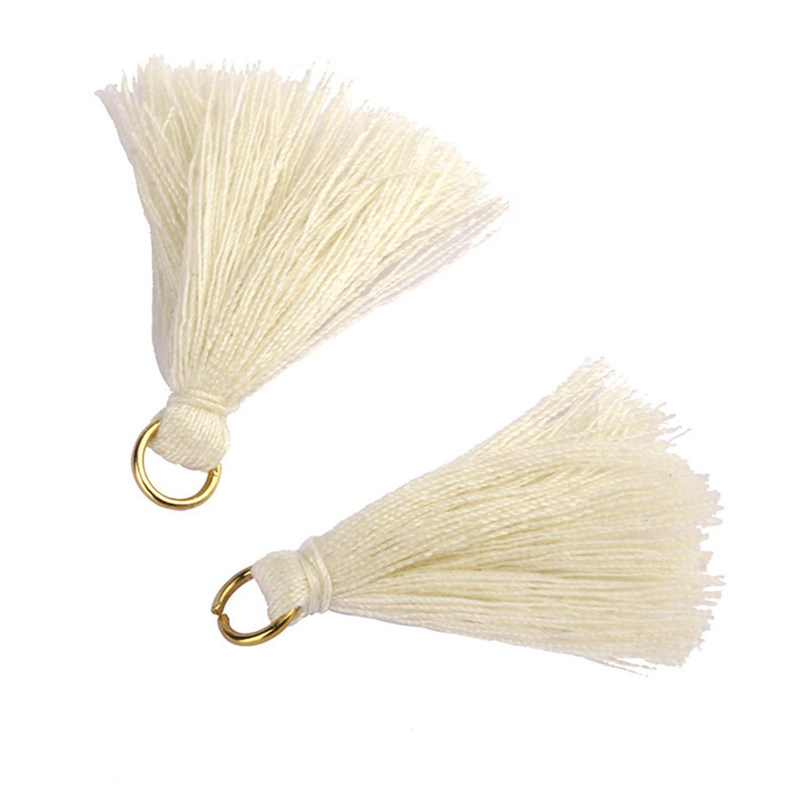 100Pcs Silky Thread Tassels Charm for Jewelry Decor Cellphone Straps Earring
