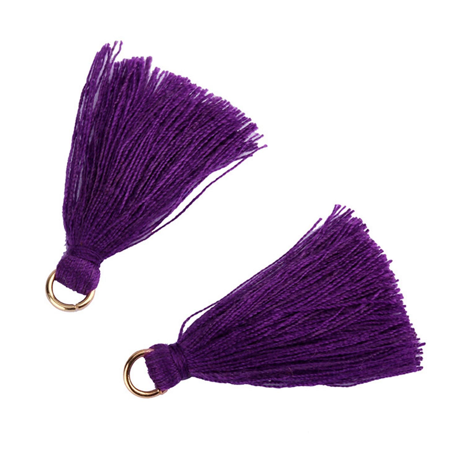100Pcs Silky Thread Tassels Charm for Jewelry Decor Cellphone Straps Earring