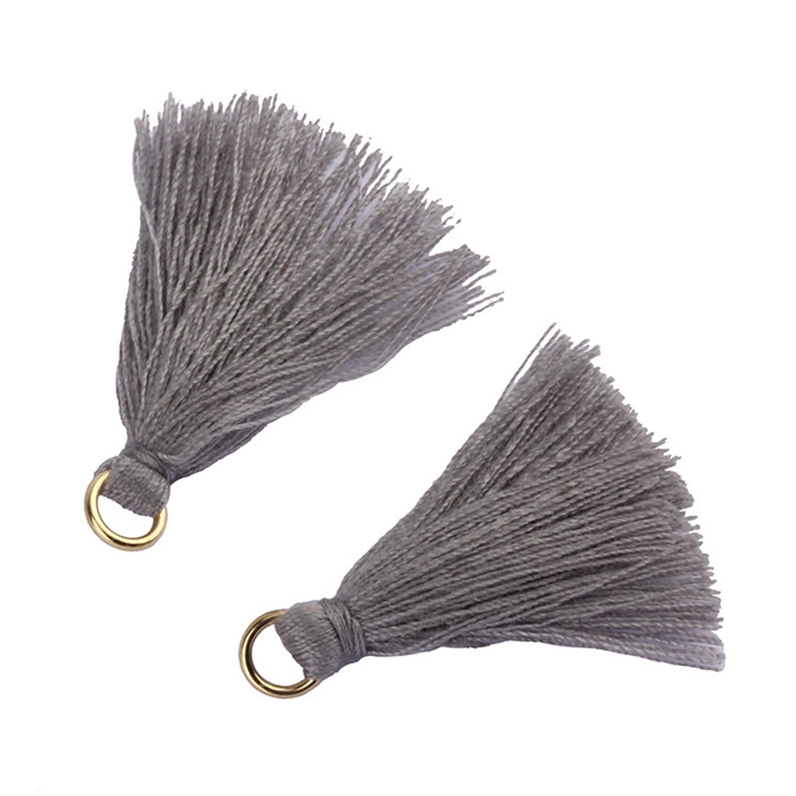 100Pcs Silky Thread Tassels Charm for Jewelry Decor Cellphone Straps Earring