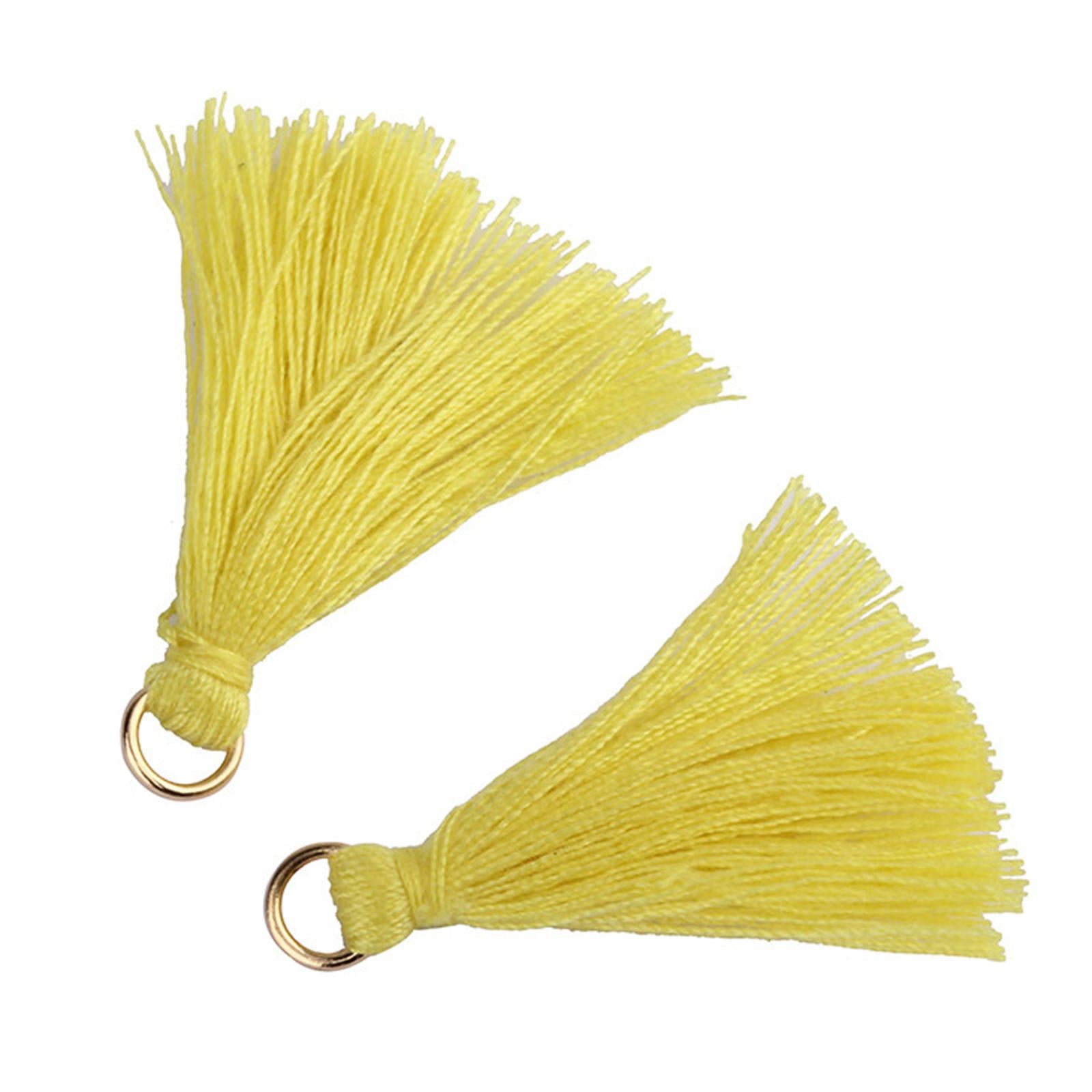 100Pcs Silky Thread Tassels Charm for Jewelry Decor Cellphone Straps Earring