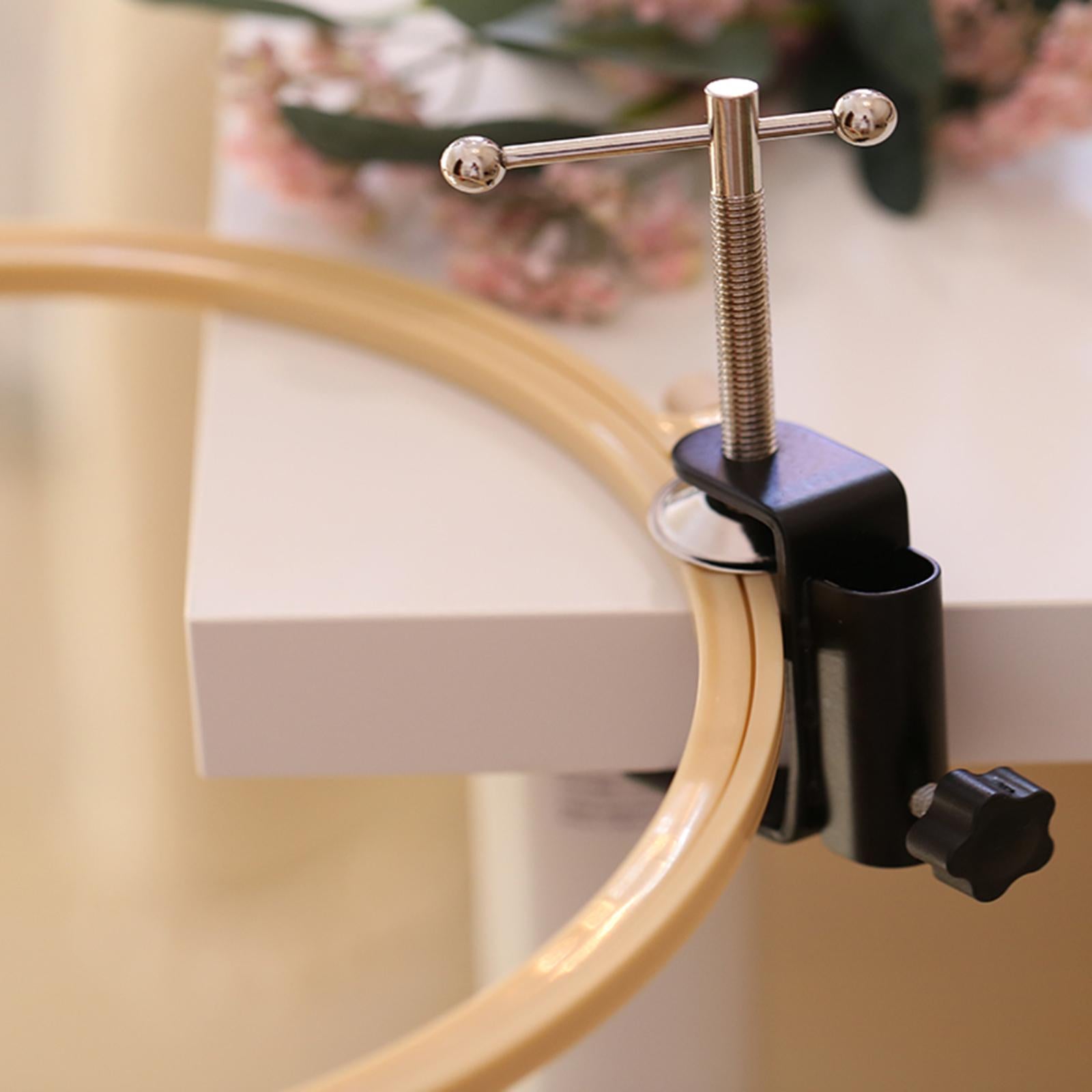 Plastic Embroidery Hoop Spring Tension Sewing Needlework Circle Reusable Inner Diameter 22cm