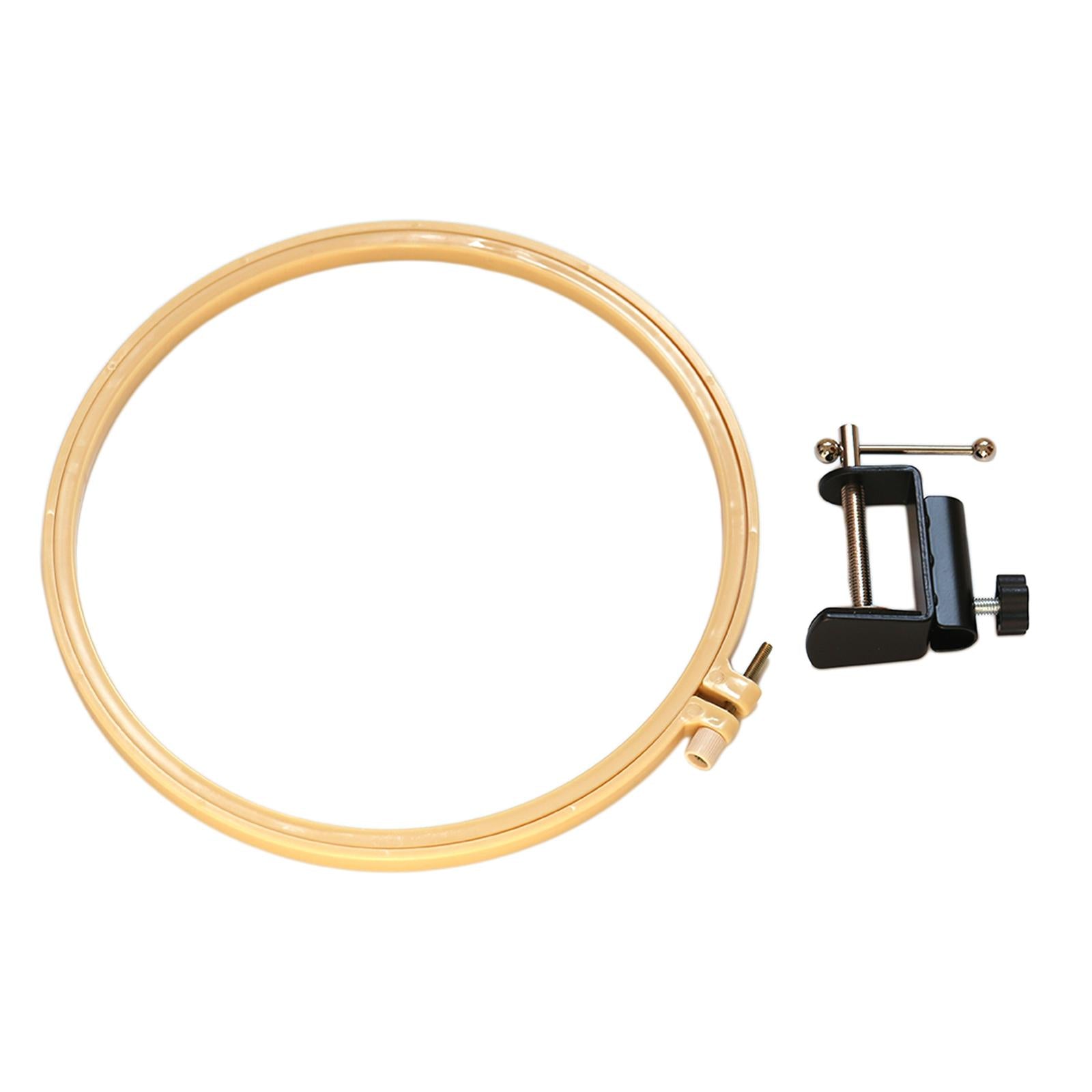 Plastic Embroidery Hoop Spring Tension Sewing Needlework Circle Reusable Inner Diameter 18cm