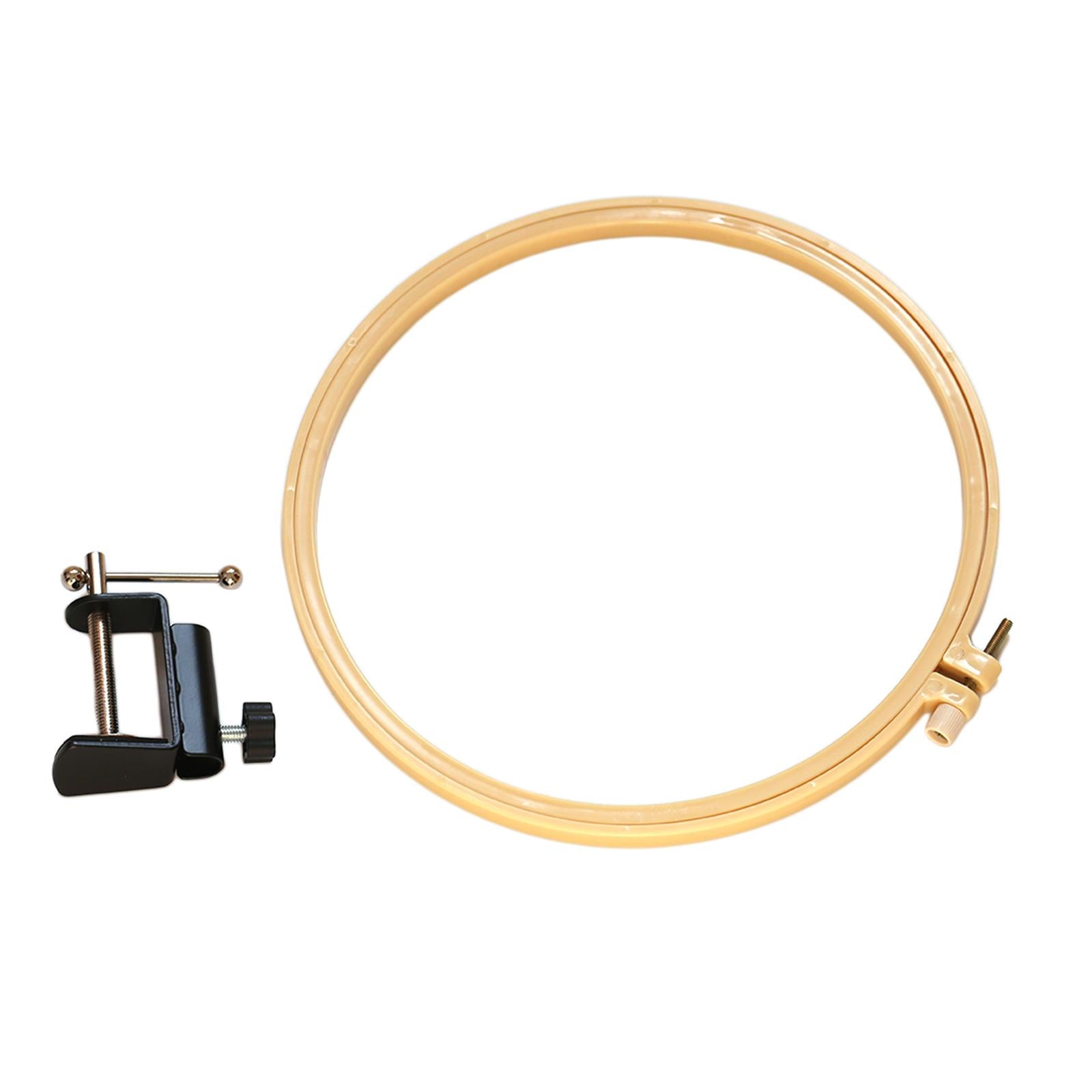 Plastic Embroidery Hoop Spring Tension Sewing Needlework Circle Reusable Inner Diameter 18cm