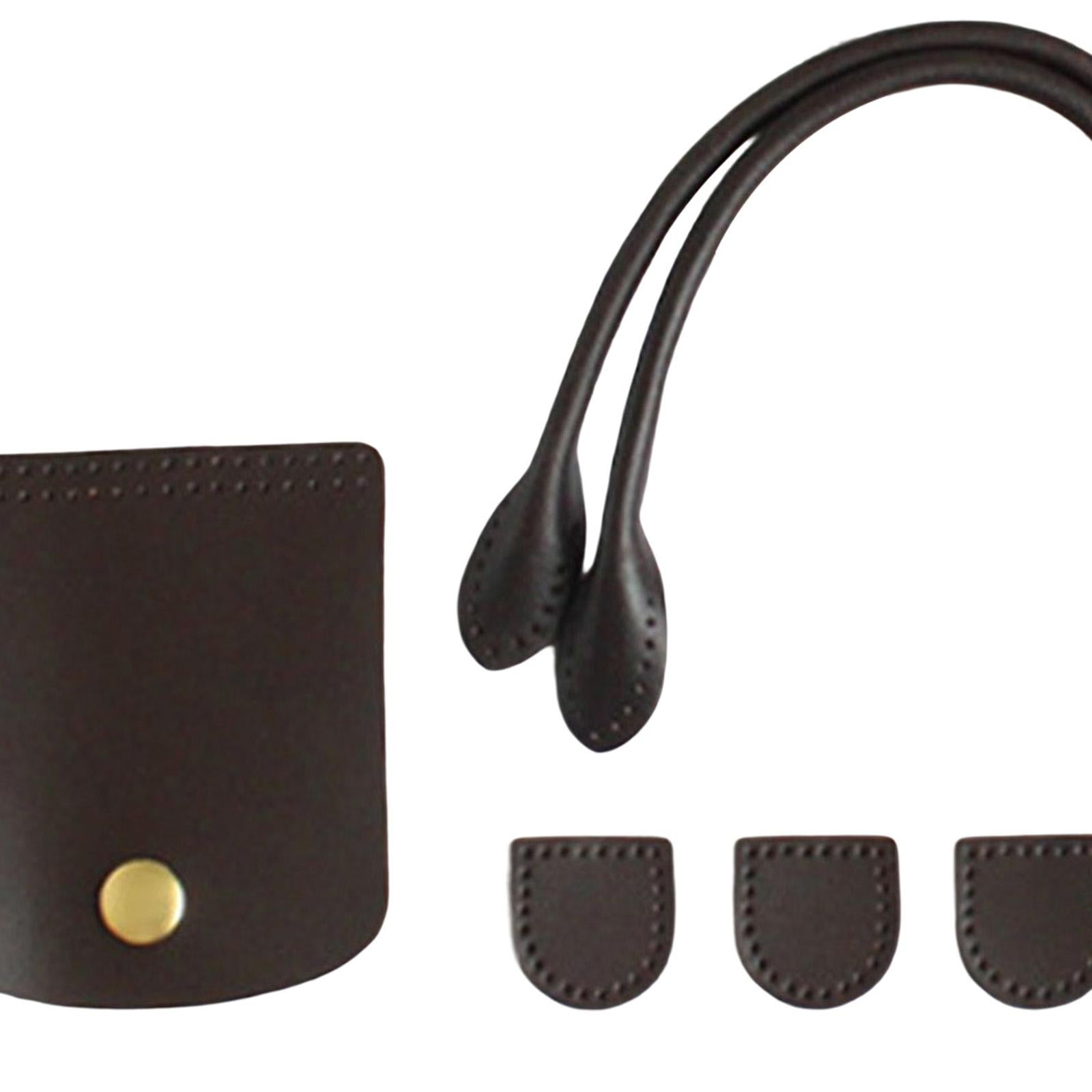 2X DIY Bag Belt Strap Crossbody PU Leather Vintage Detachable for DIY Coffee