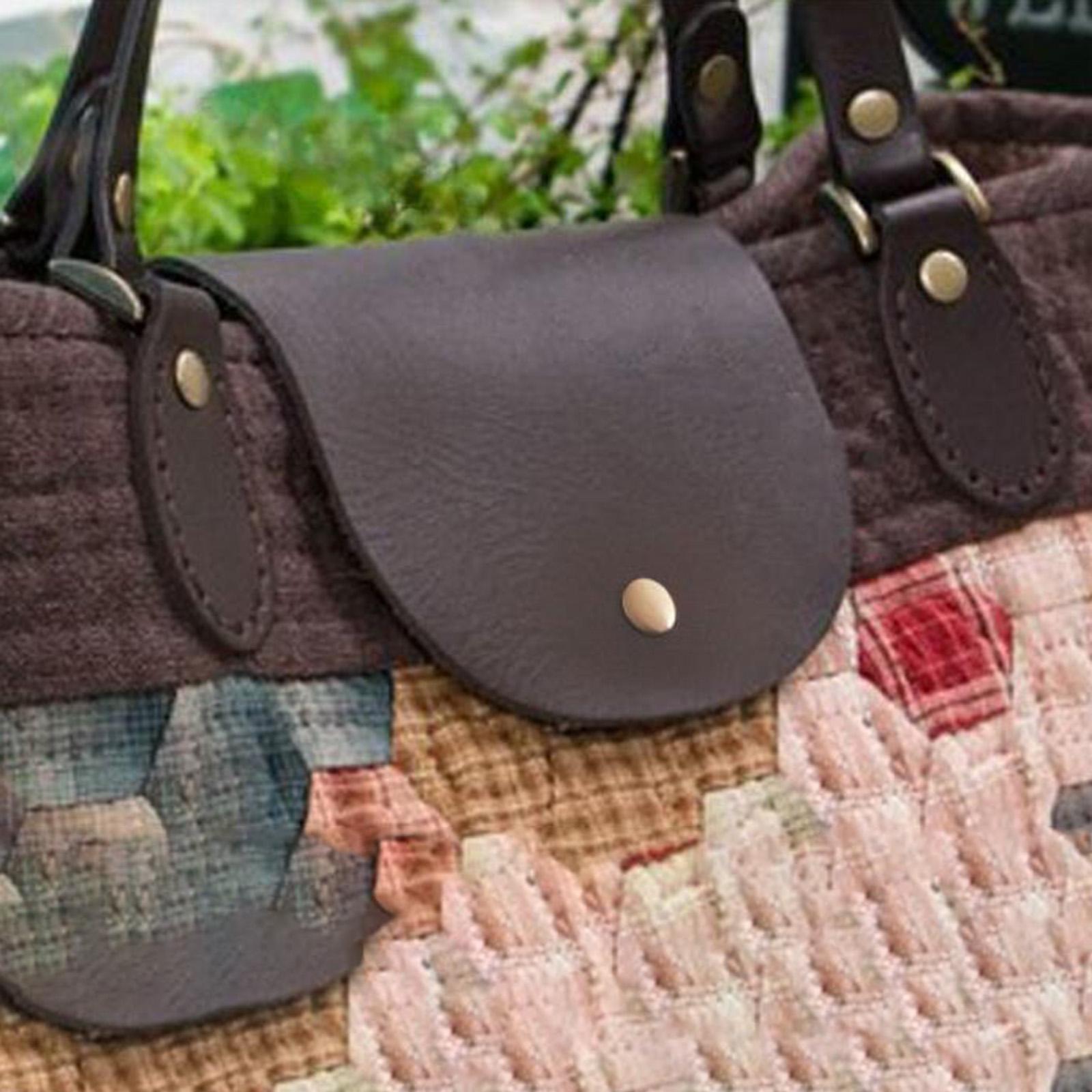 2X DIY Bag Belt Strap Crossbody PU Leather Vintage Detachable for DIY Coffee
