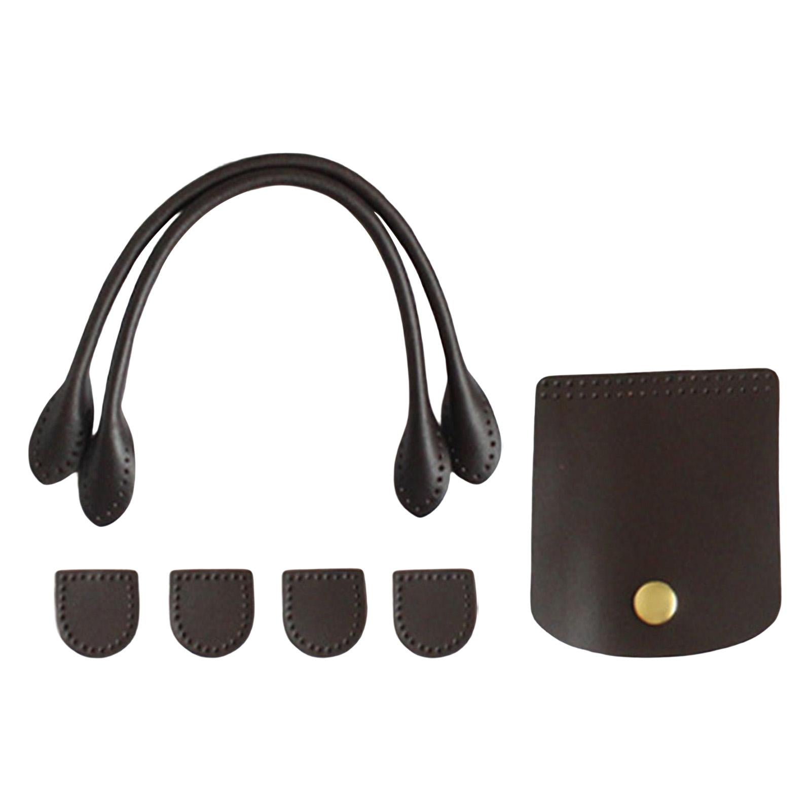 2X DIY Bag Belt Strap Crossbody PU Leather Vintage Detachable for DIY Coffee