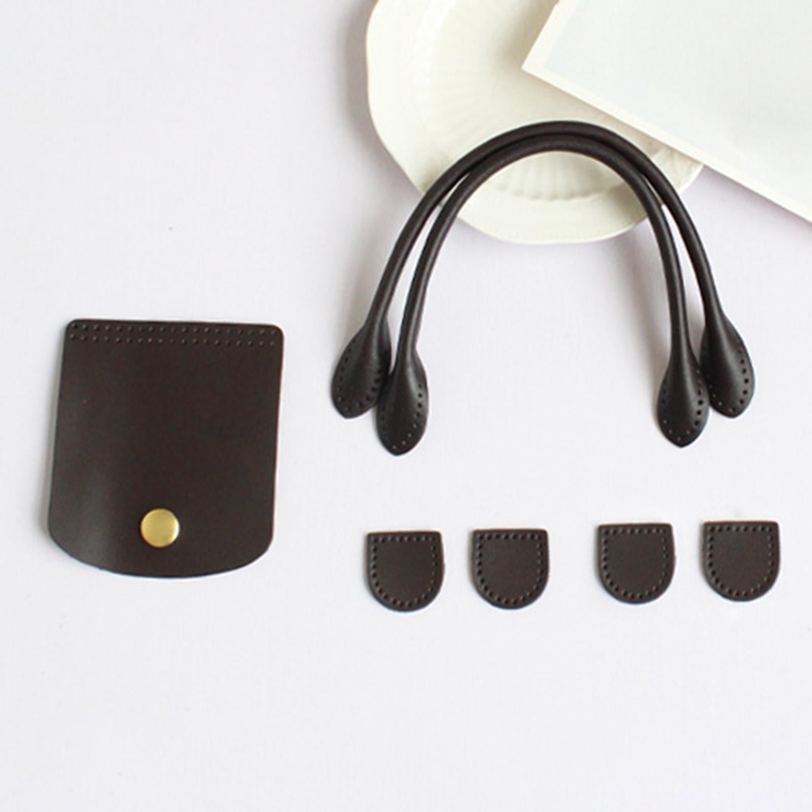 2X DIY Bag Belt Strap Crossbody PU Leather Vintage Detachable for DIY Coffee
