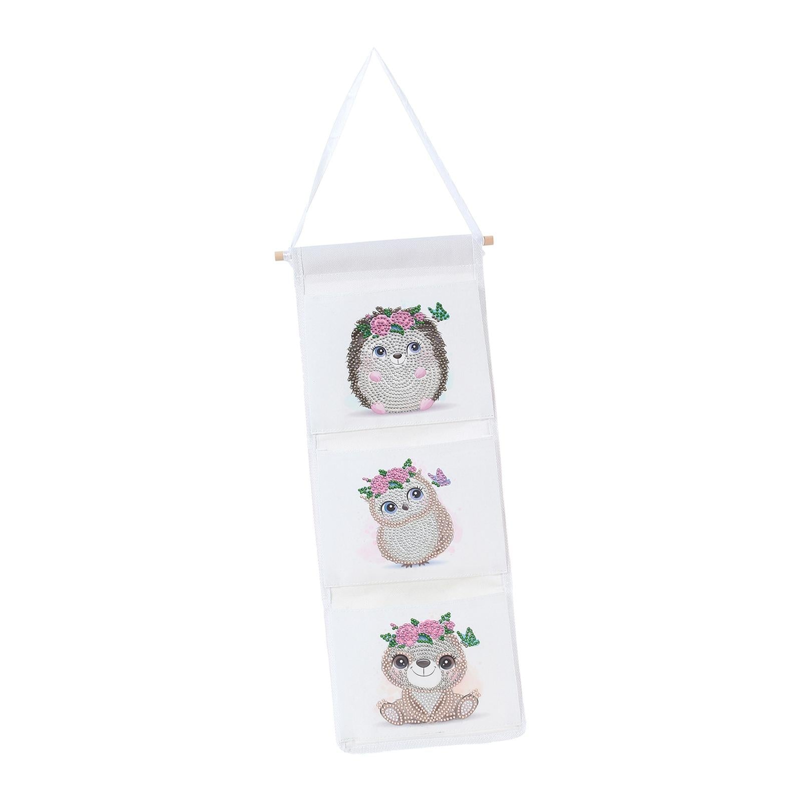 Diamond Painting DIY Hanging Bag Kits Multifunctional Ornament for Door C