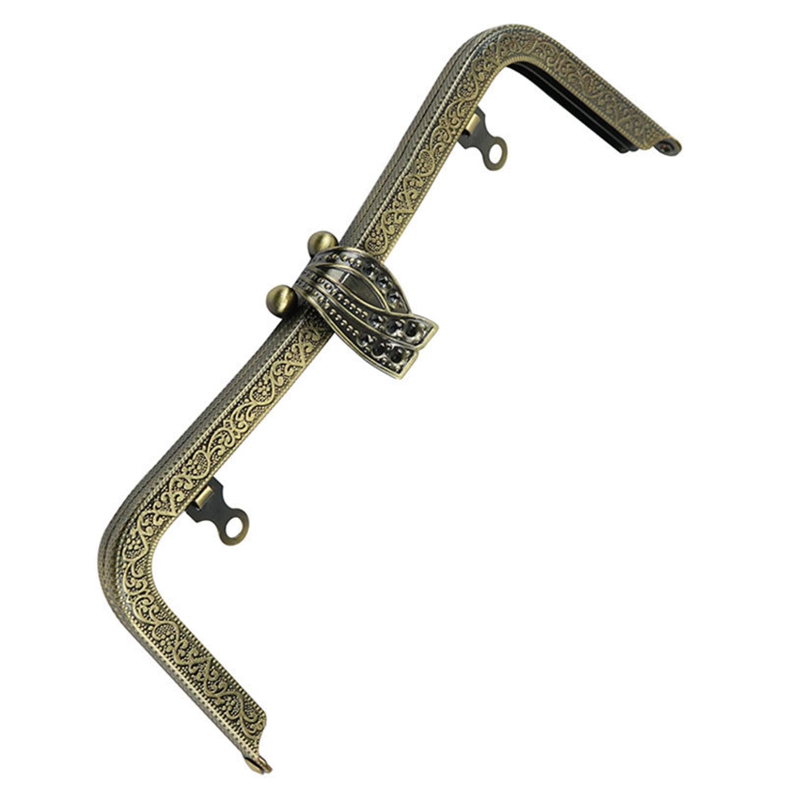 Bag Kiss Clasp Lock Coin Bag Clasp Metal Purse Frame for Wallet Purse Making Bronze