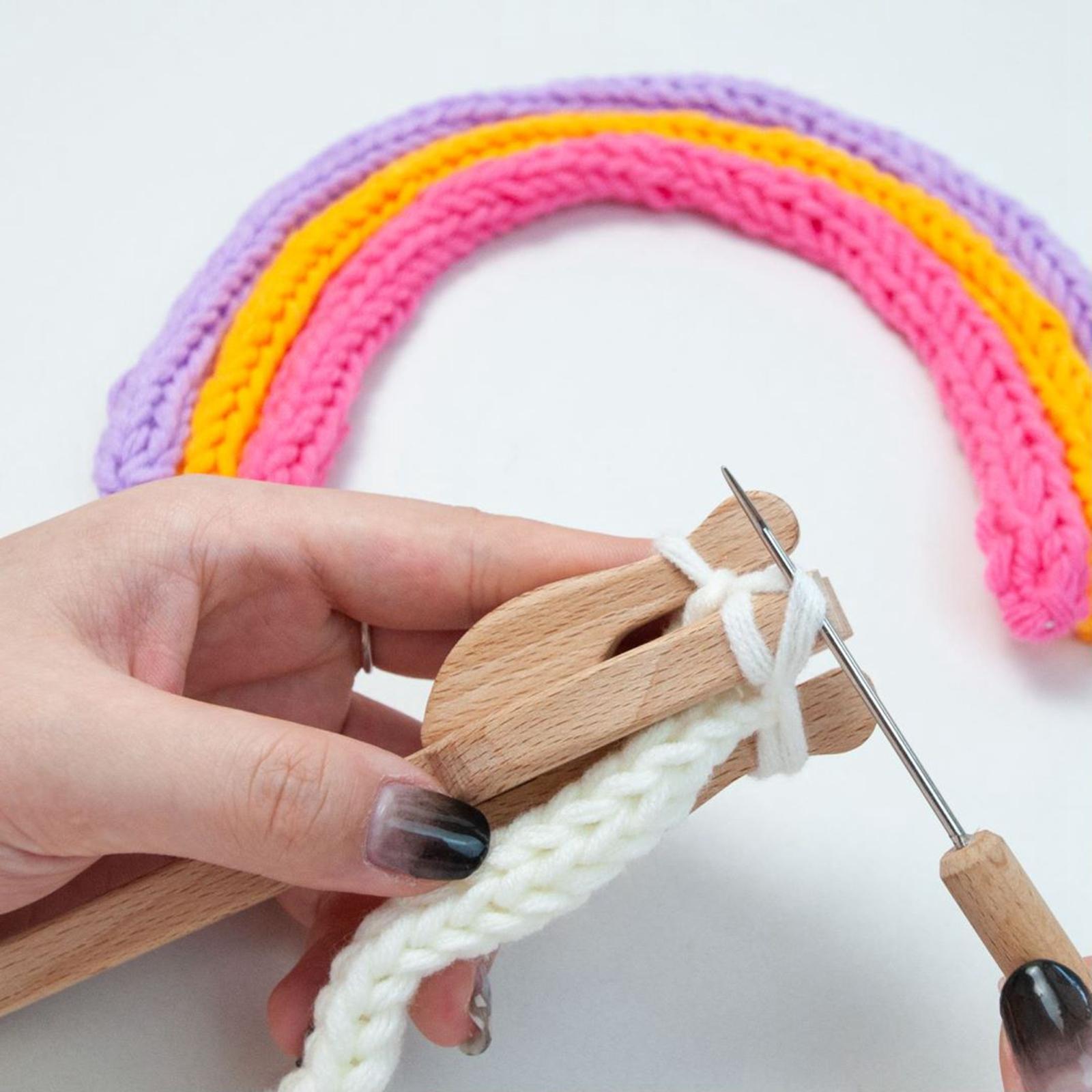 Looming Kit Handle Wooden Household Ancient Collapsible Beading Knitting