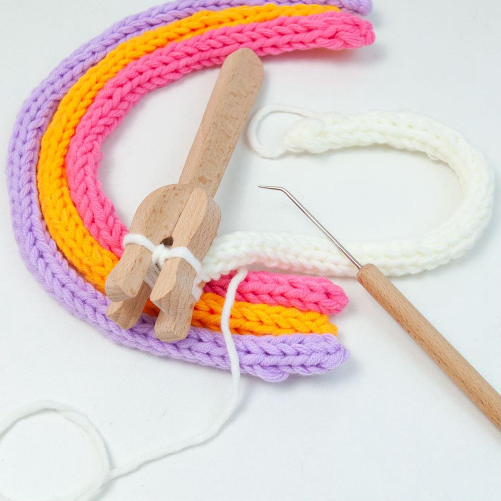 Looming Kit Handle Wooden Household Ancient Collapsible Beading Knitting