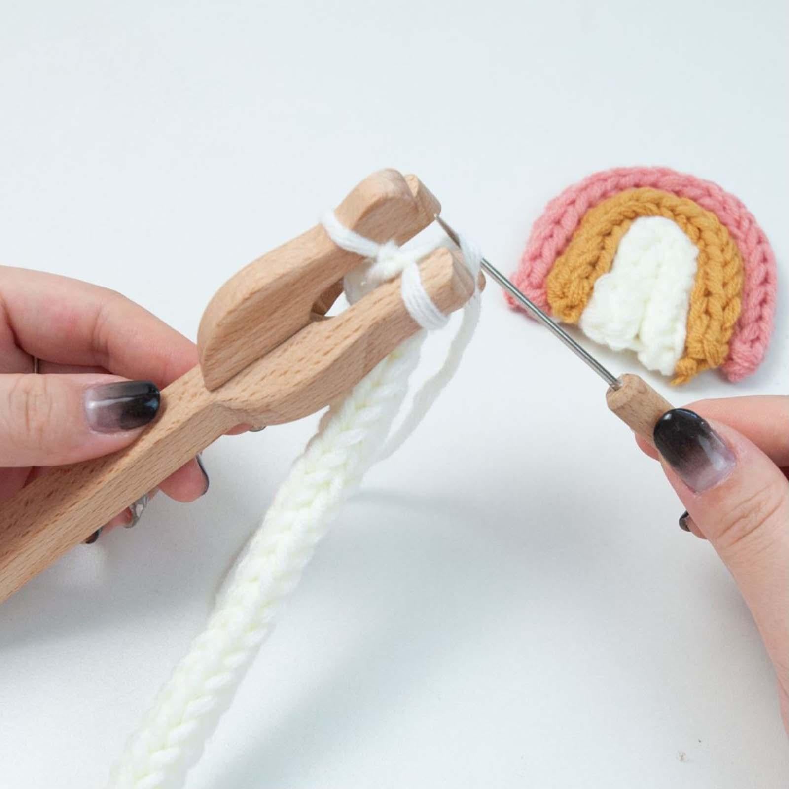 Knitting Fork Kit Knitting Fork Braiding Tool W/ Needle Braid for Knitters