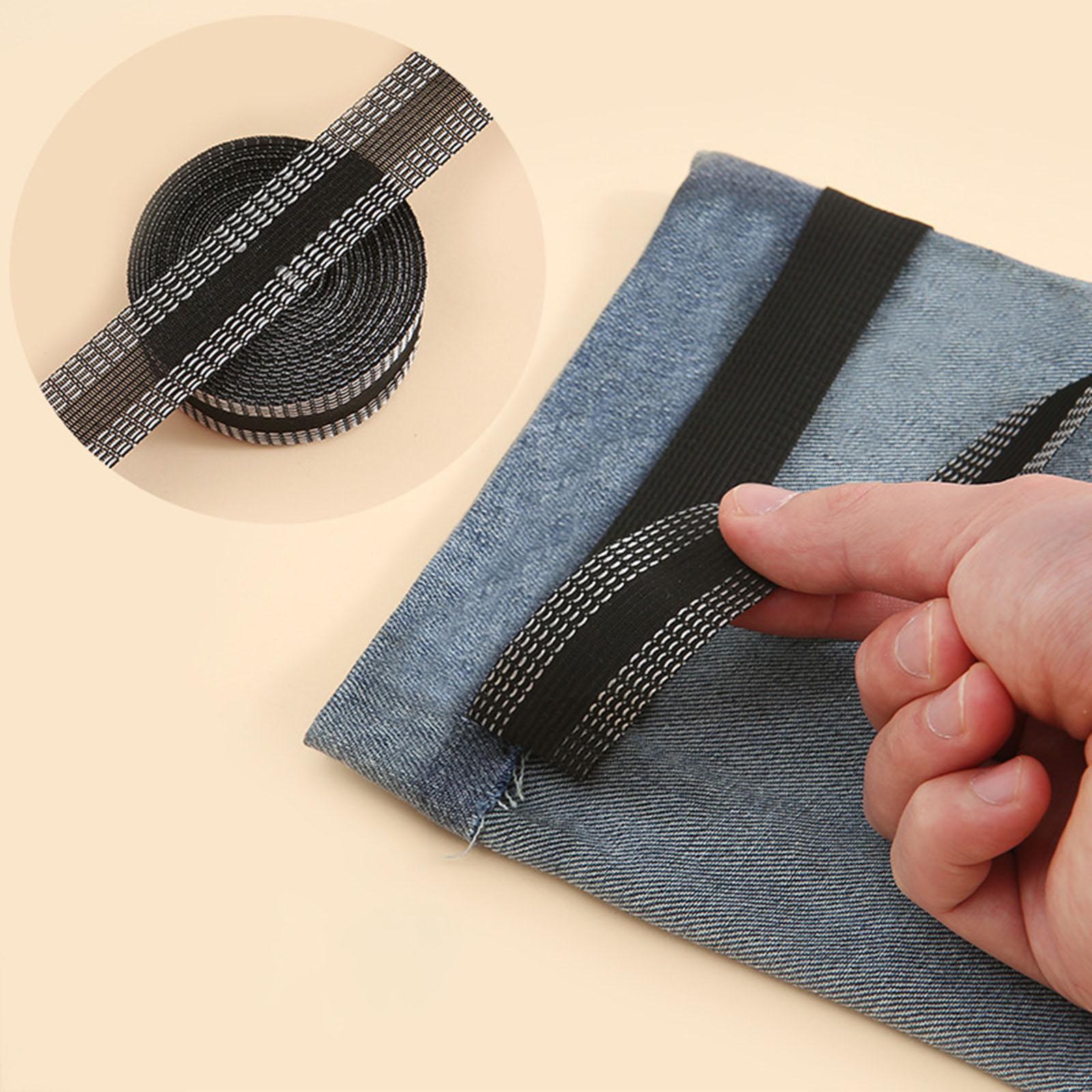 Pant Mouth Paste Adhesive Iron On Tape for Suit Pants Jeans Garment Beige
