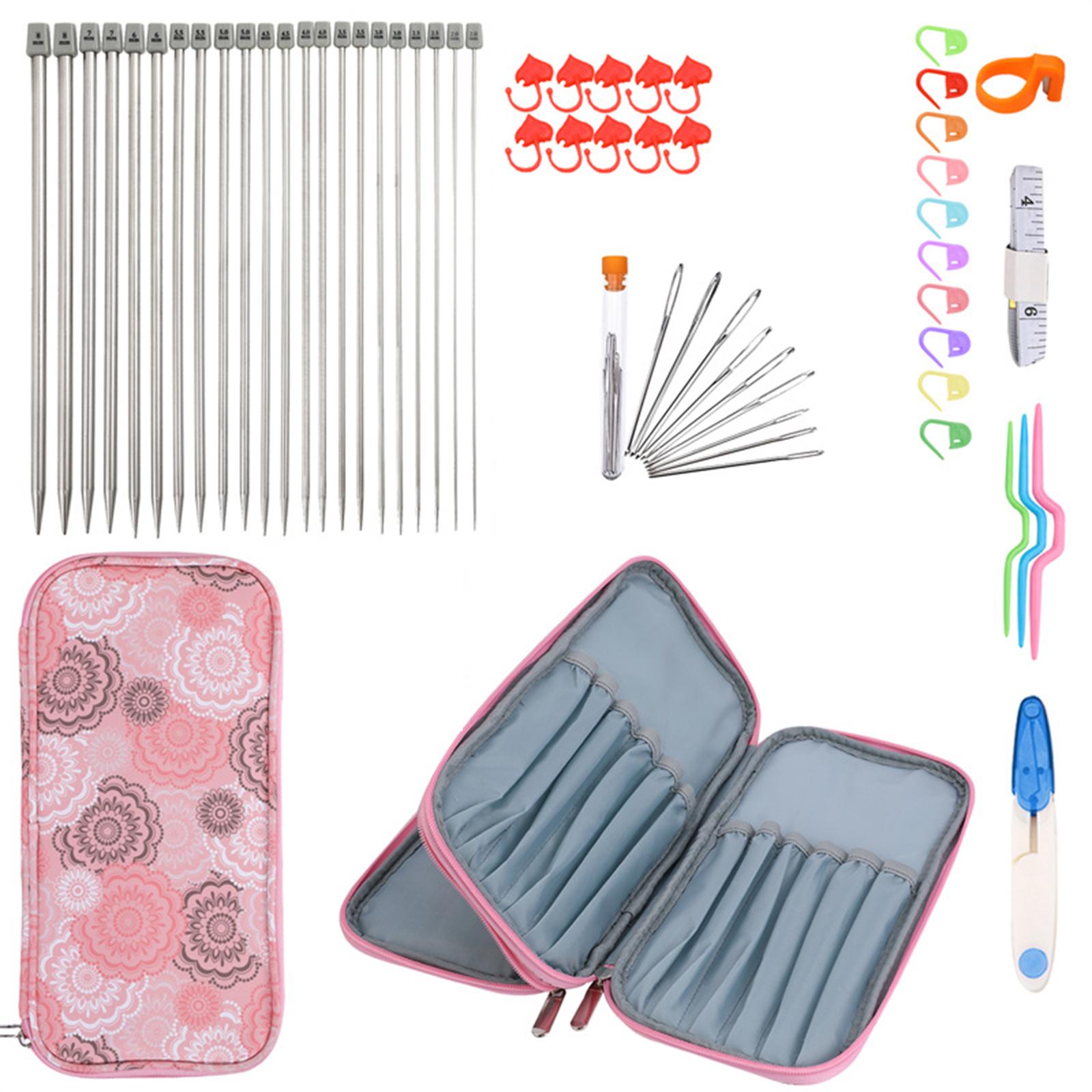 Knitting Set Double Ended for Crochet Hook DIY Beginner Knitting Straight Type A