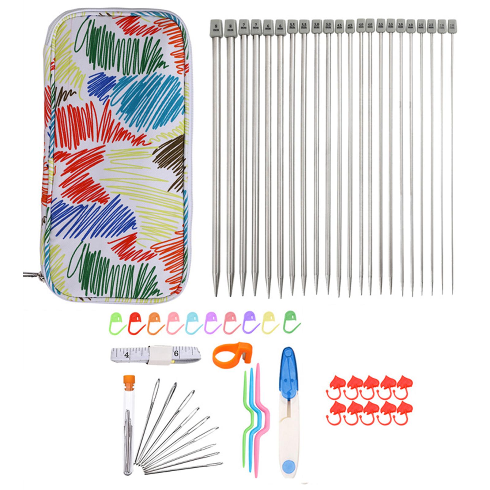 Knitting Set Double Ended for Crochet Hook DIY Beginner Knitting Straight Type B