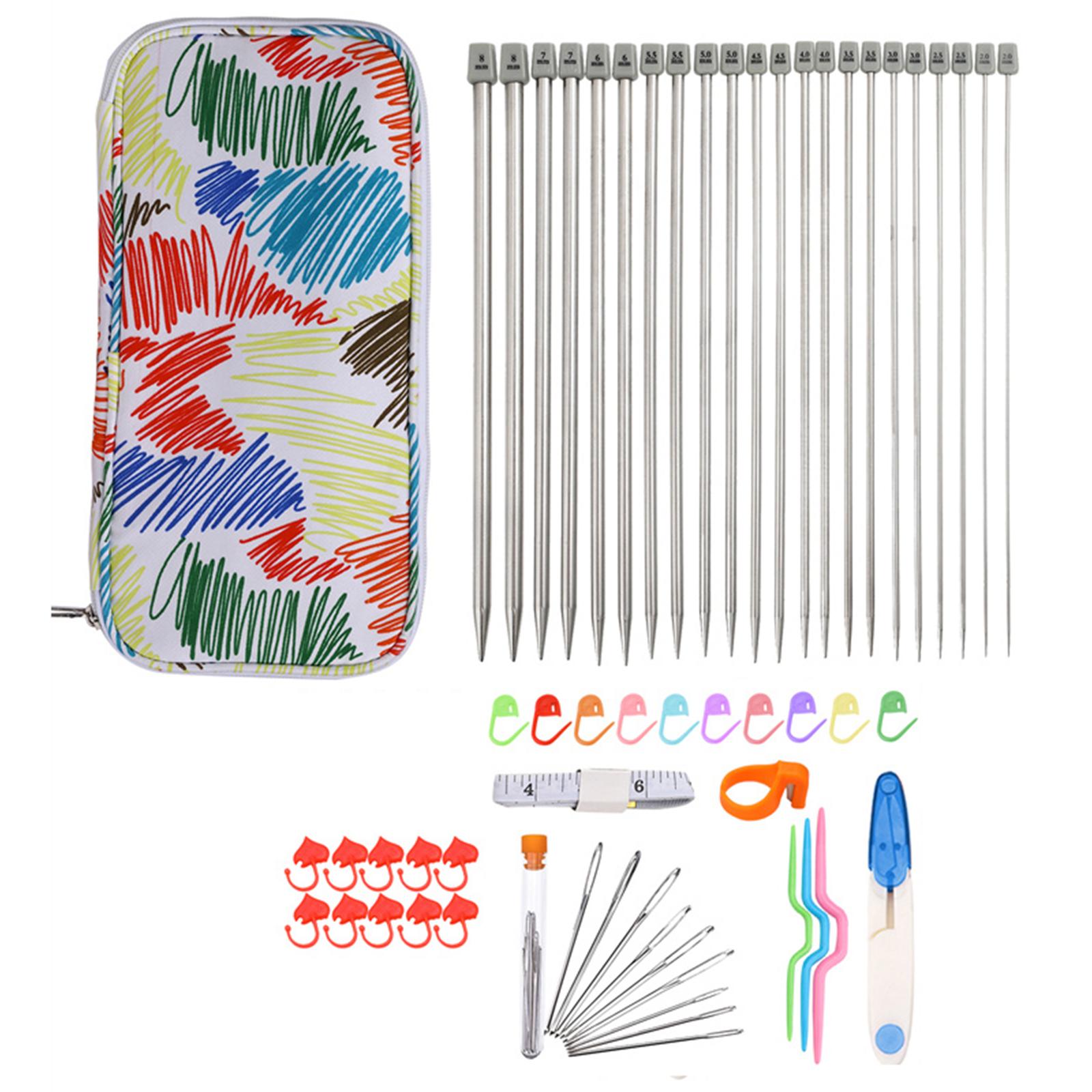 Knitting Set Double Ended for Crochet Hook DIY Beginner Knitting Straight Type B