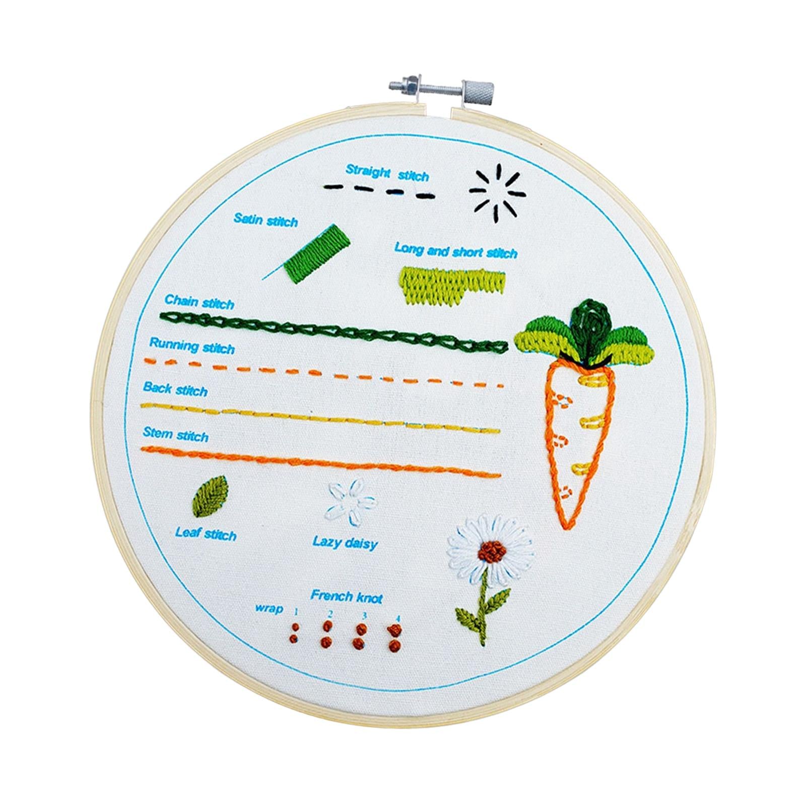 Embroidery Starter Kit Different Stitches Patterns for Adults