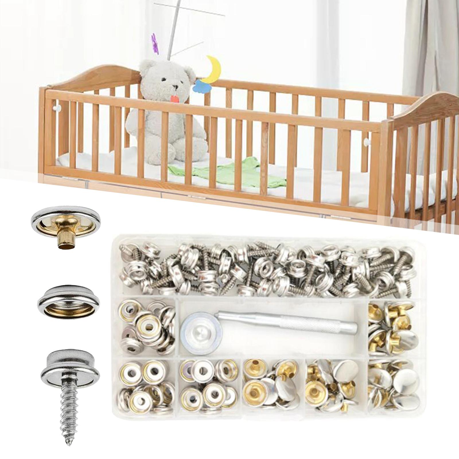 152 Pieces Screw Snap Fastener Kit 2 Setting Tool for Ship Family Car Tent