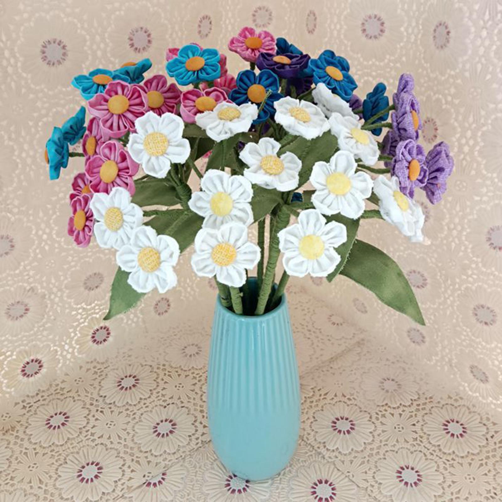 Artificial Flowers Combo Unassembled Wedding Rehearsal for Halloween Office Purple and White