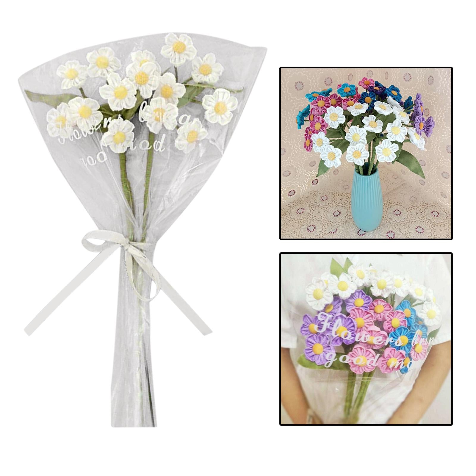 Artificial Flowers Combo Unassembled Wedding Rehearsal for Halloween Office White