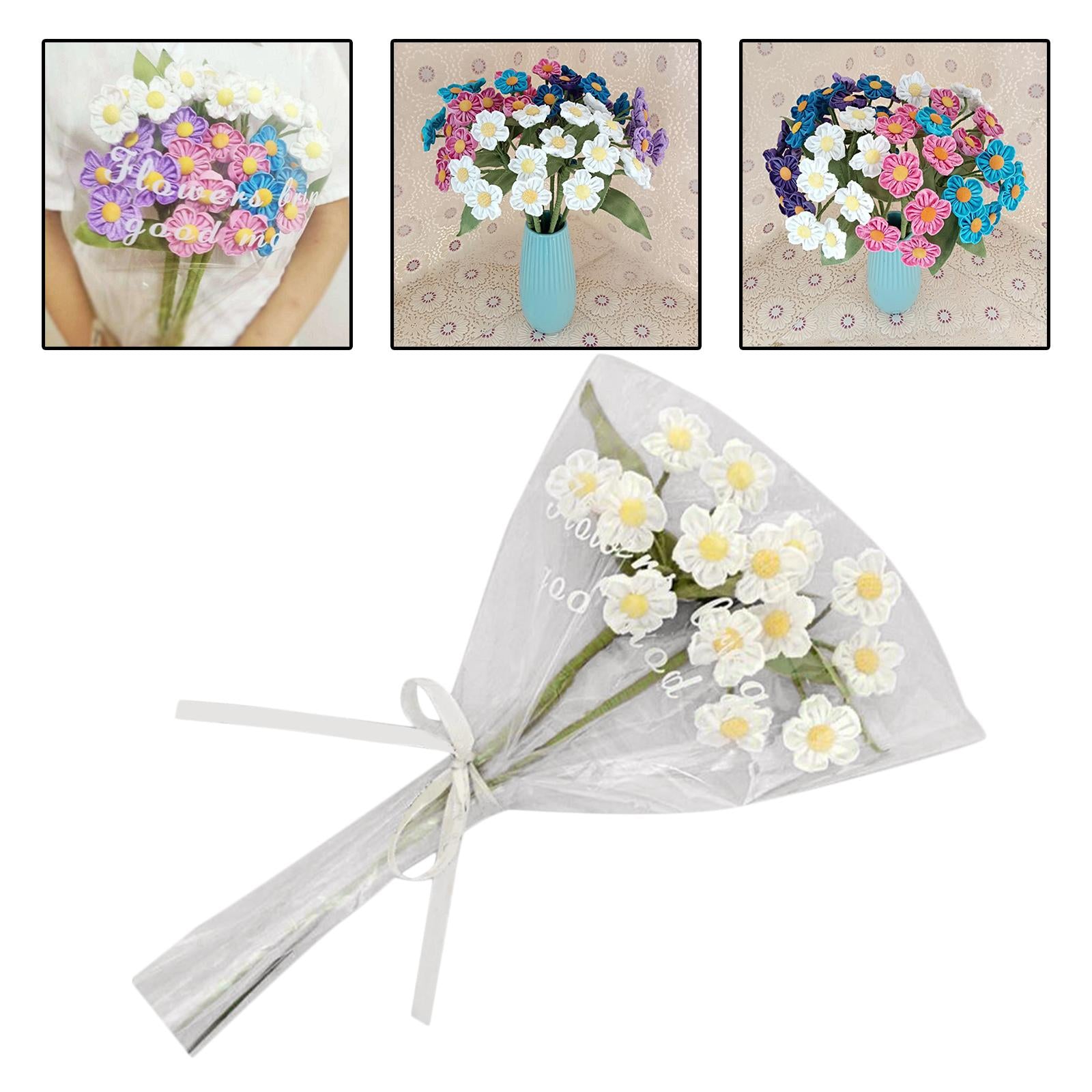 Artificial Flowers Combo Unassembled Wedding Rehearsal for Halloween Office White