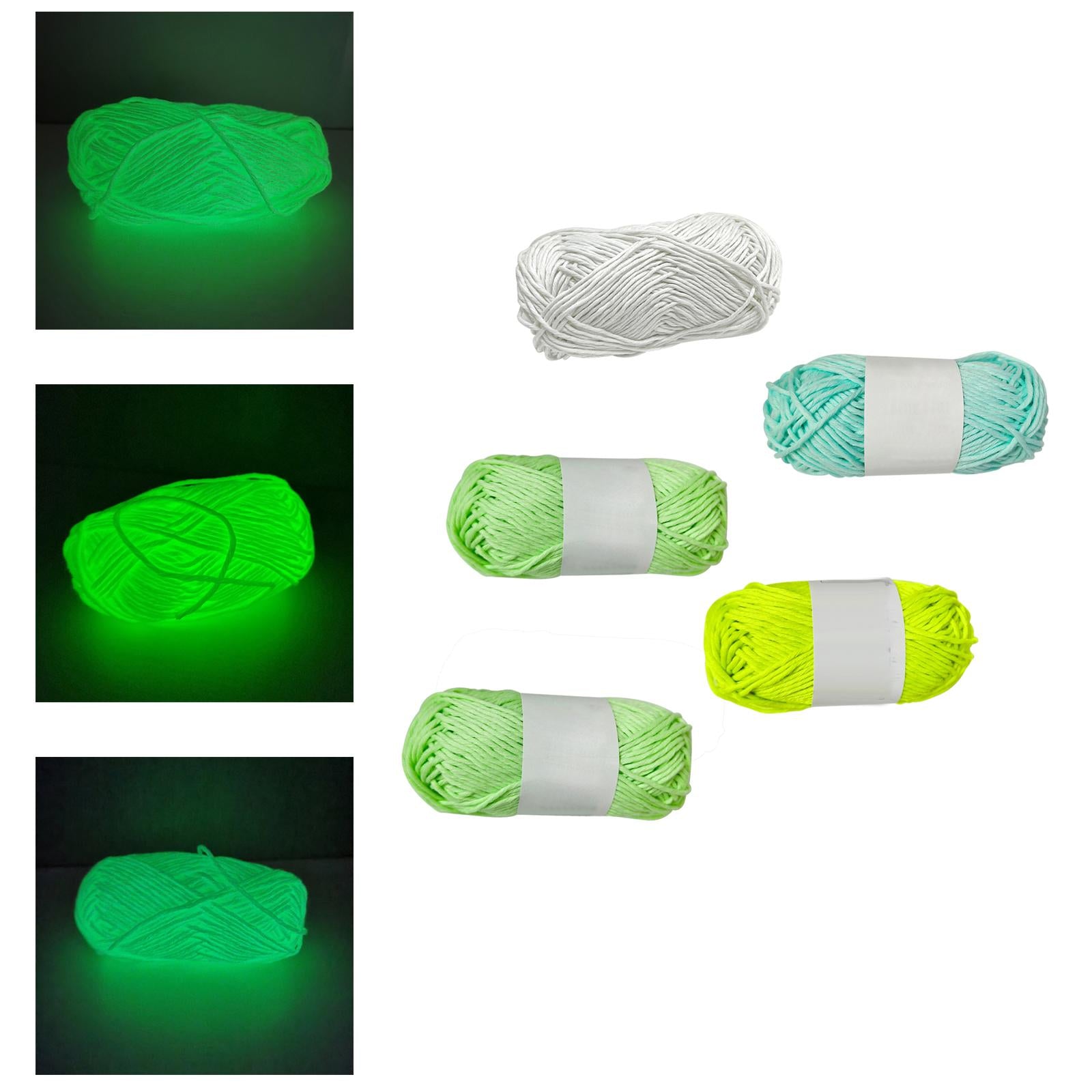 Creative Luminous Yarn DIY Weave 70Meters 2mm for Knitting Crochet Carpet White