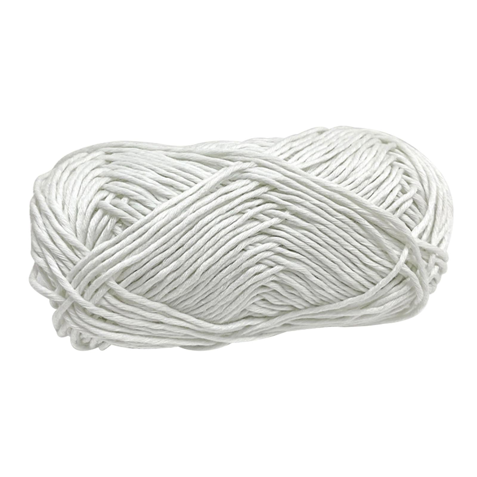Creative Luminous Yarn DIY Weave 70Meters 2mm for Knitting Crochet Carpet White