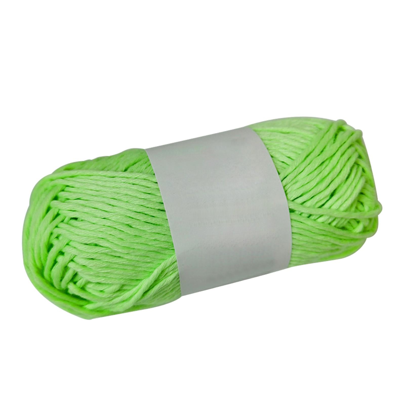 Creative Luminous Yarn DIY Weave 70Meters 2mm for Knitting Crochet Carpet Green